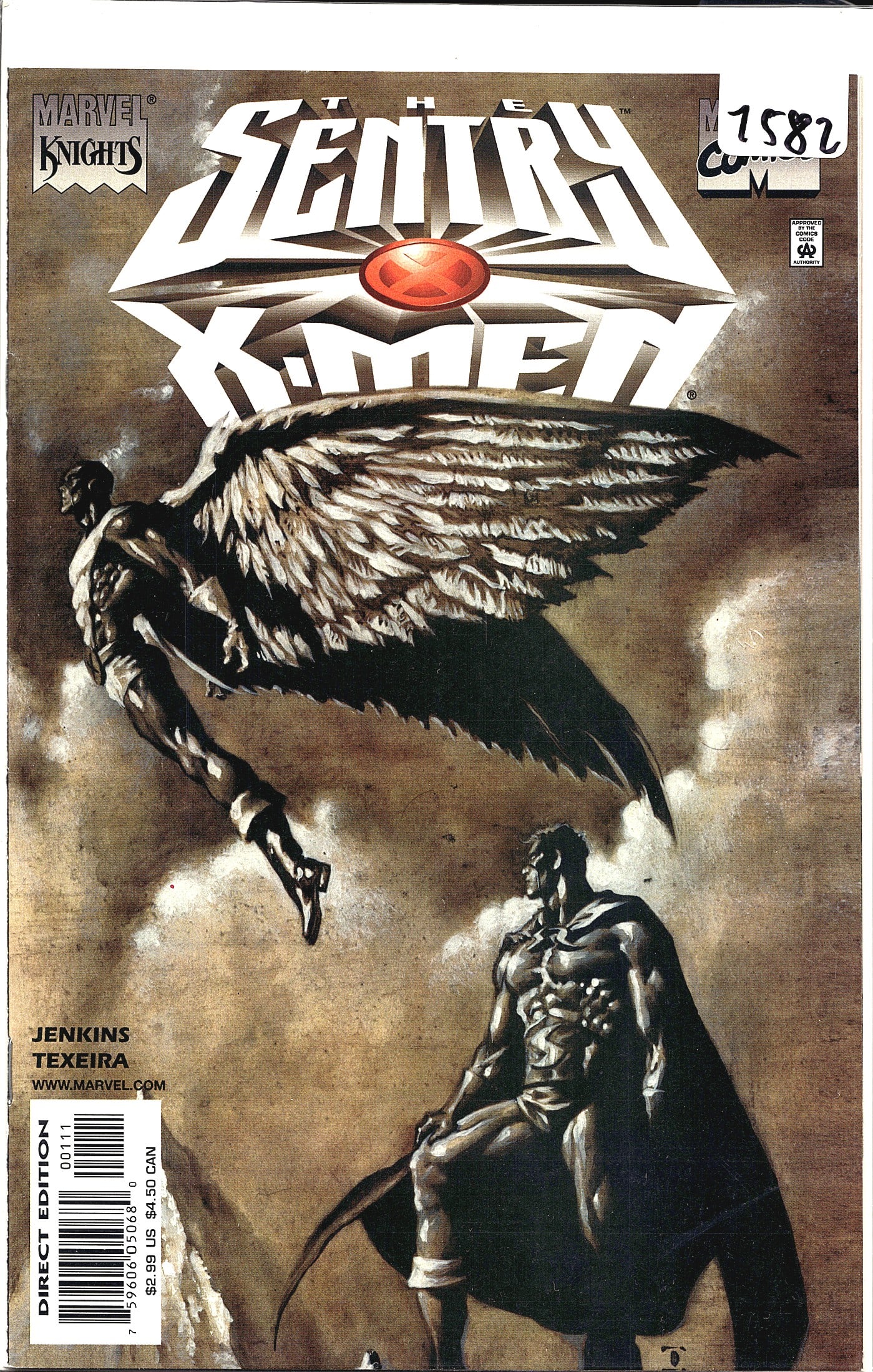 Marvel Knights 2001 Sentry X-Men #1 Comic Card