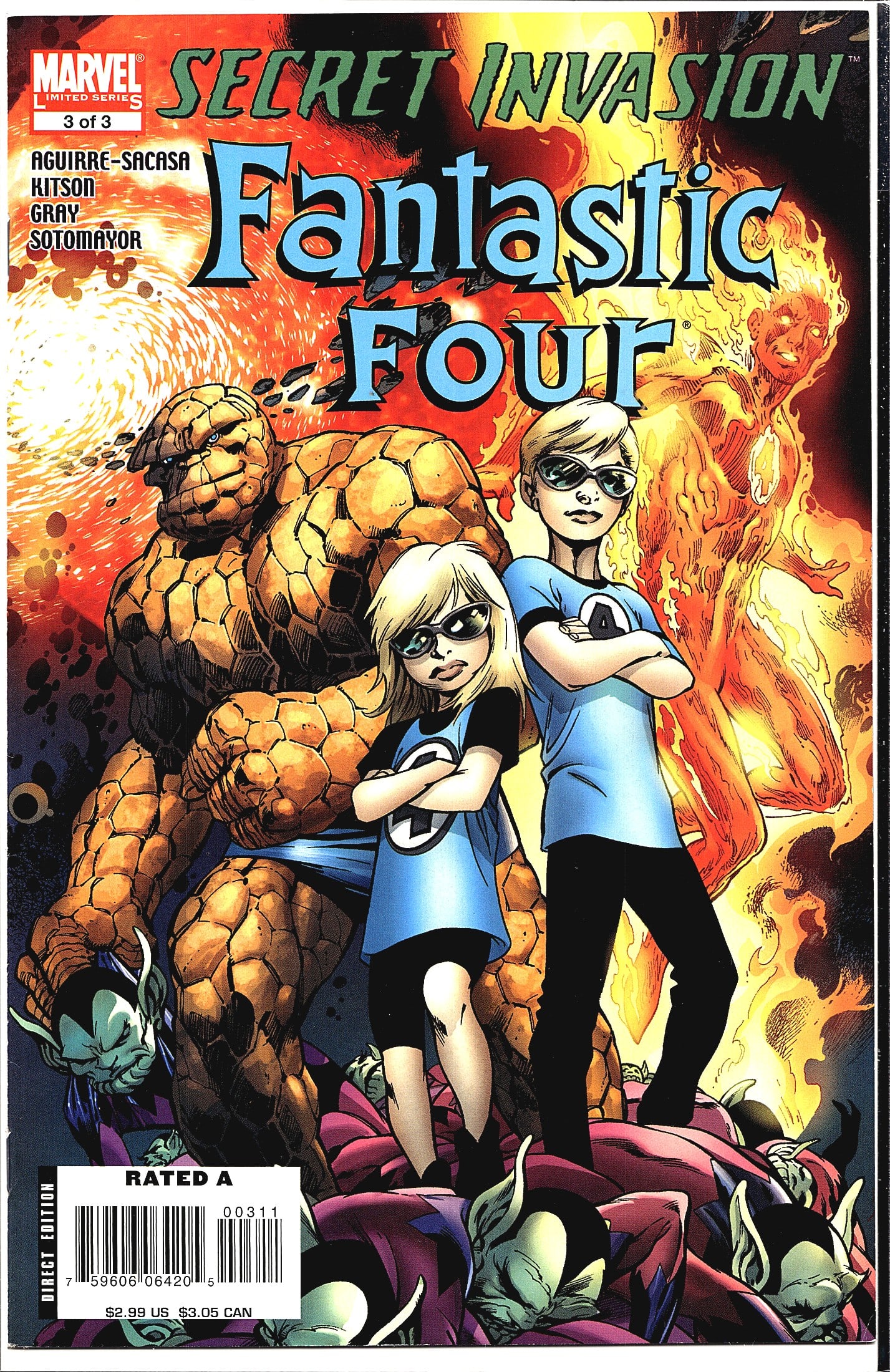 2008 Marvel Secret Invasion Fantastic Four #3 Com (1 of 1)