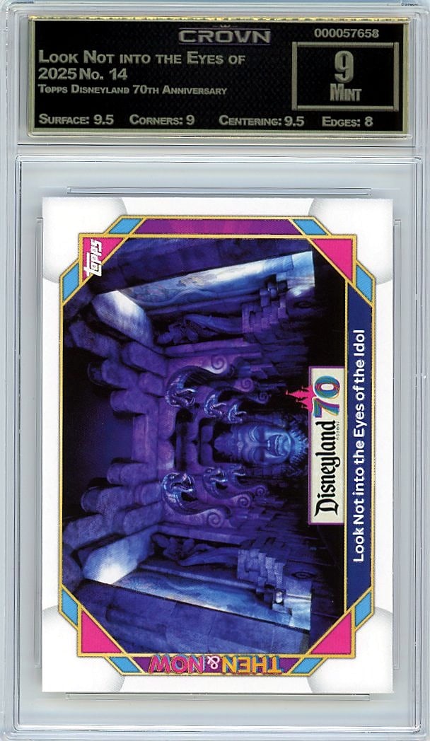 2025 Look Not into the Eyes of the... Topps Disne: Graded by Crown Grading. Grade: 9.00. Mint