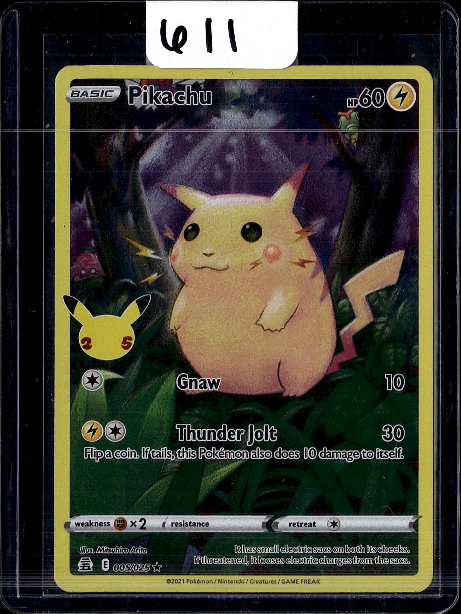 2021 Pokemon TCG Celebrations Pikachu 005/025 Nea (1 of 1)