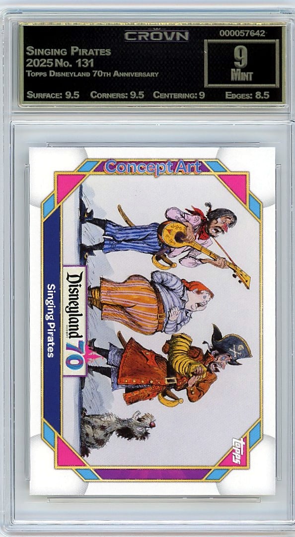 2025 Singing Pirates Topps Disneyland 70th Annive (1 of 1)