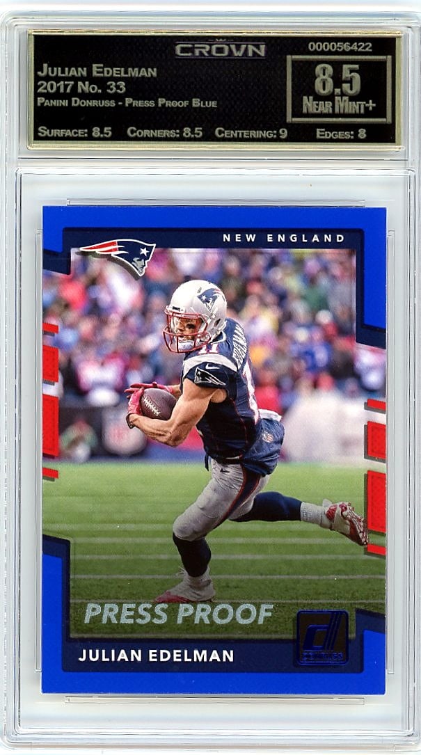 2017 Julian Edelman Panini Donruss Press Proof Bl (1 of 1)