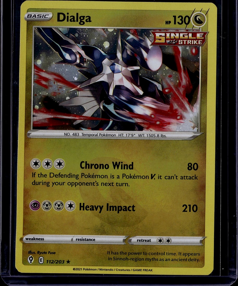 2021 Pokemon Evolving Skies Dialga 112/203 Mint C (1 of 1)