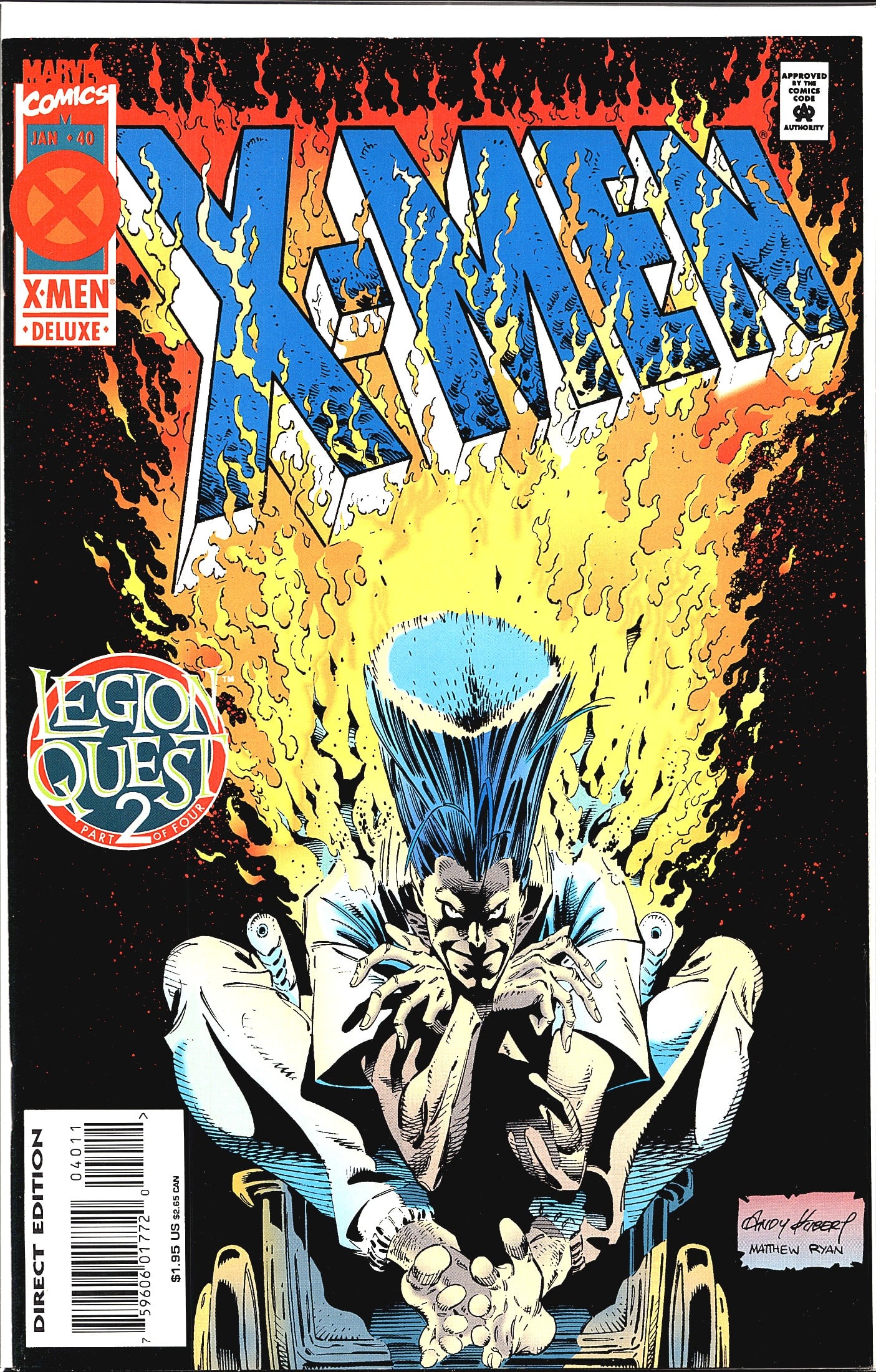 1995 Marvel Comics X-Men #40 Comic Book (1 of 1)