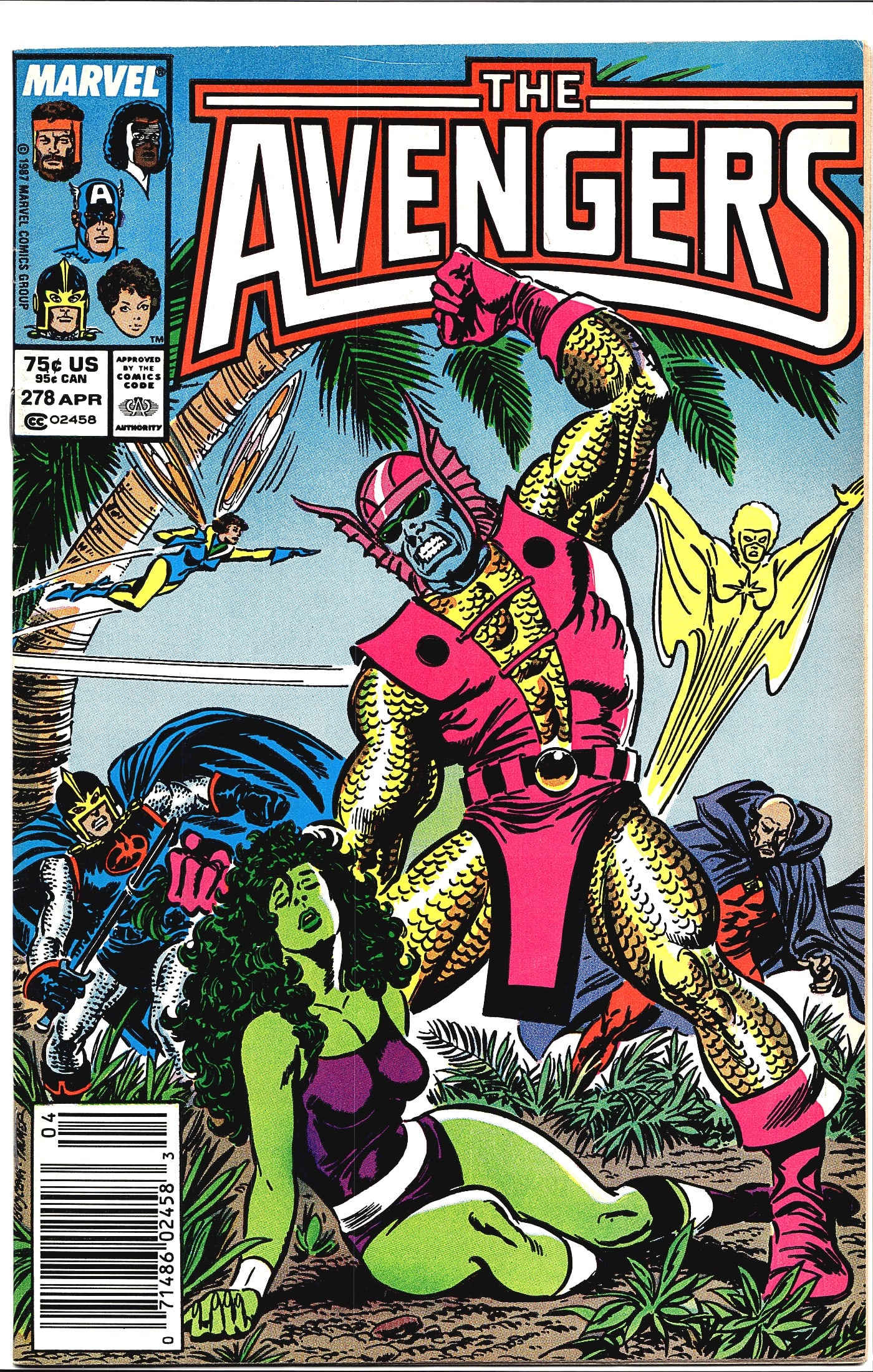 The Avengers #278 Marvel Comics April 1987 She-Hu (1 of 1)