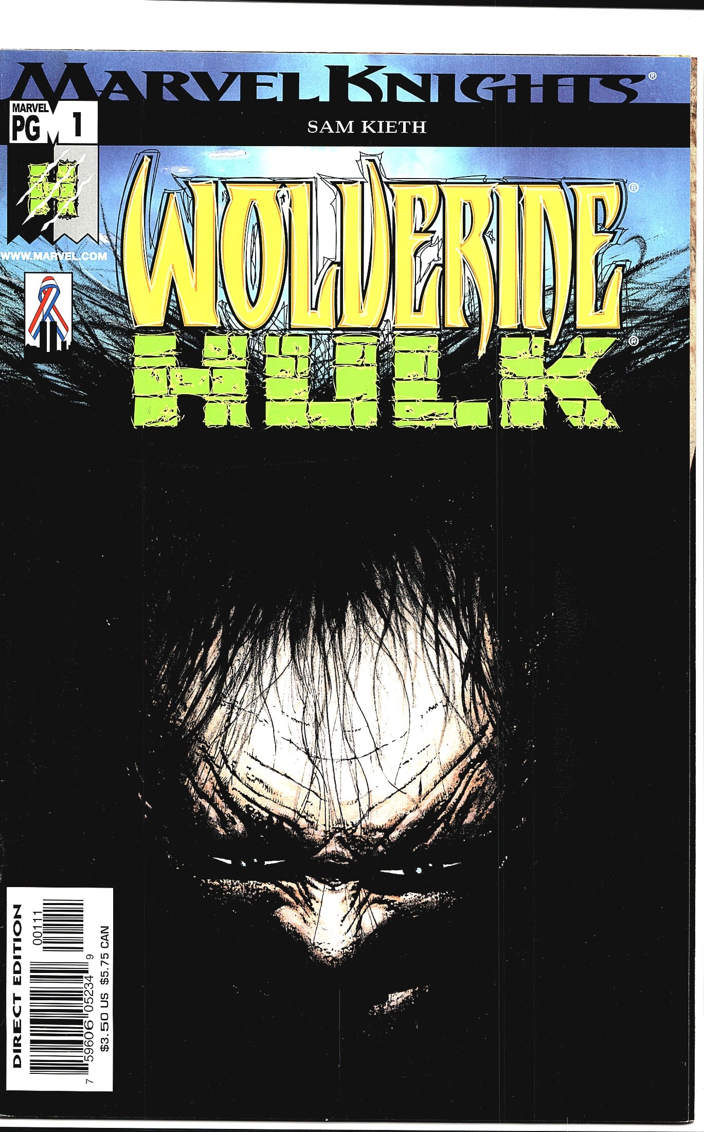 2002 Marvel Knights Wolverine Hulk #1 Comic Book (1 of 1)