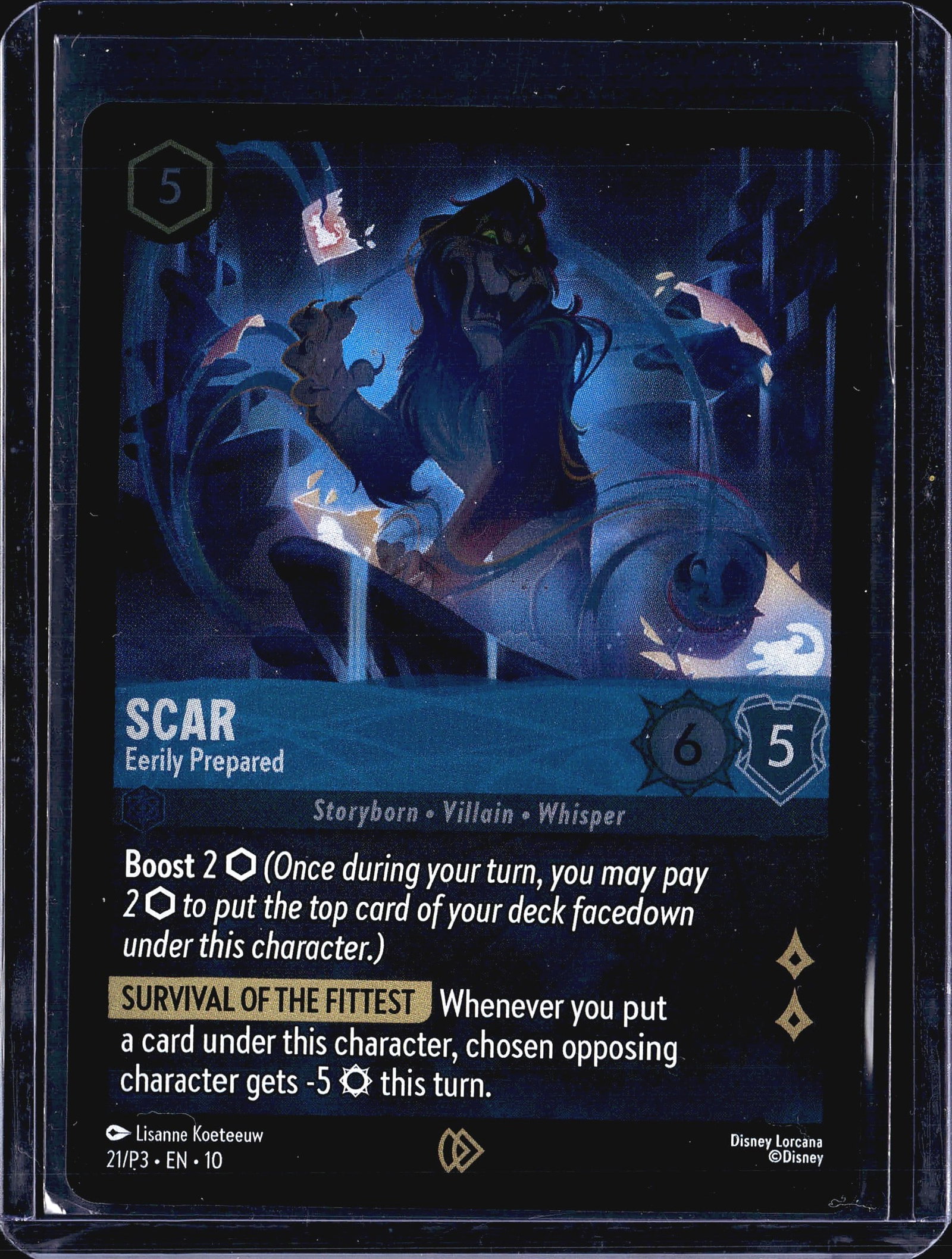 Disney Lorcana Scar Eerily Prepared Promo 21/P3 E (1 of 1)
