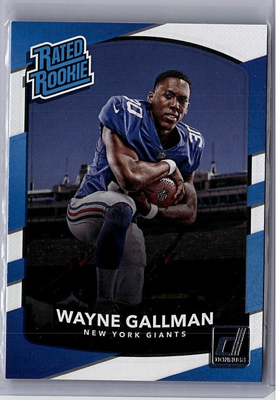 2017 Panini Donruss Rated Rookie Wayne Gallman #3