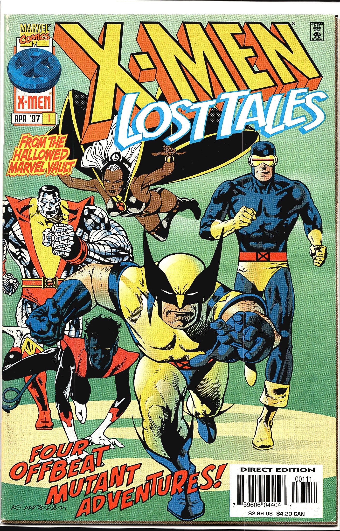 1997 Marvel X-Men: Lost Tales #1 Comic Book (1 of 1)