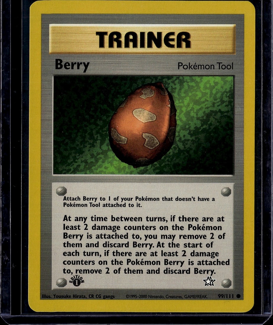 Pokemon Berry Trainer Tool Card 99/111 Neo Genesi (1 of 1)