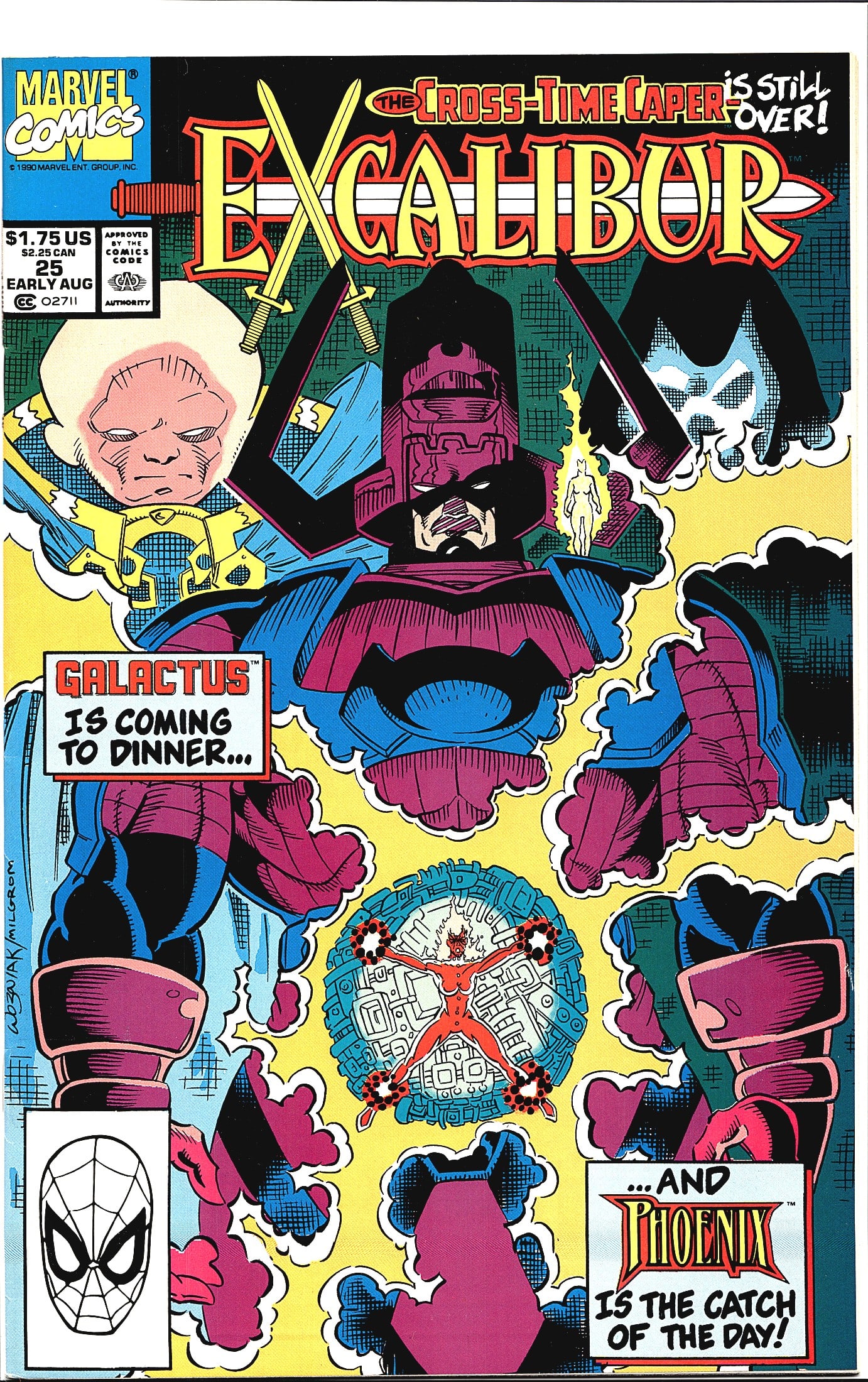 Excalibur #25 Marvel Comics 1990 Cross-Time Caper (1 of 1)