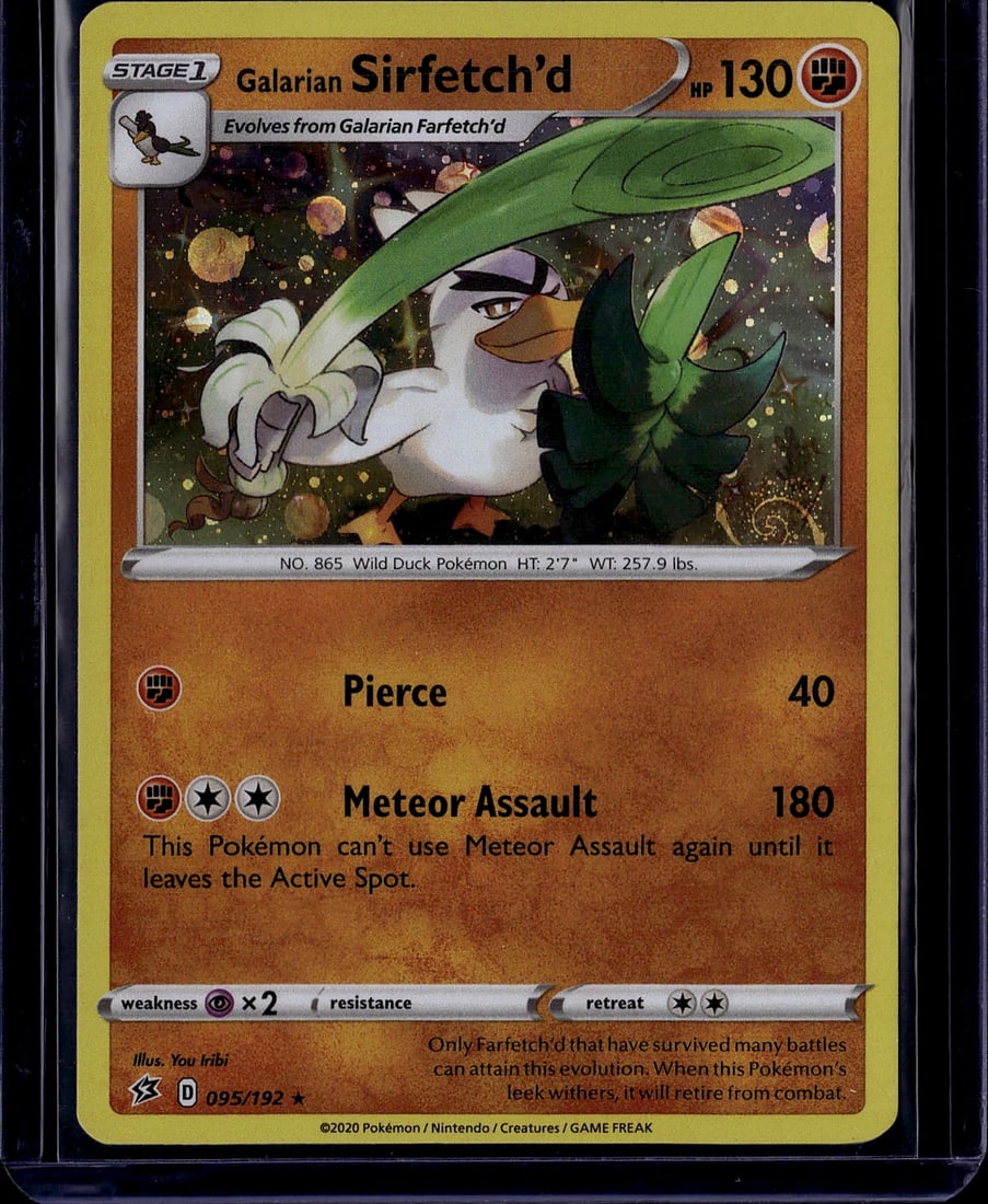2020 Pokemon Rebel Clash Galarian Sirfetch'd 095/ (1 of 1)