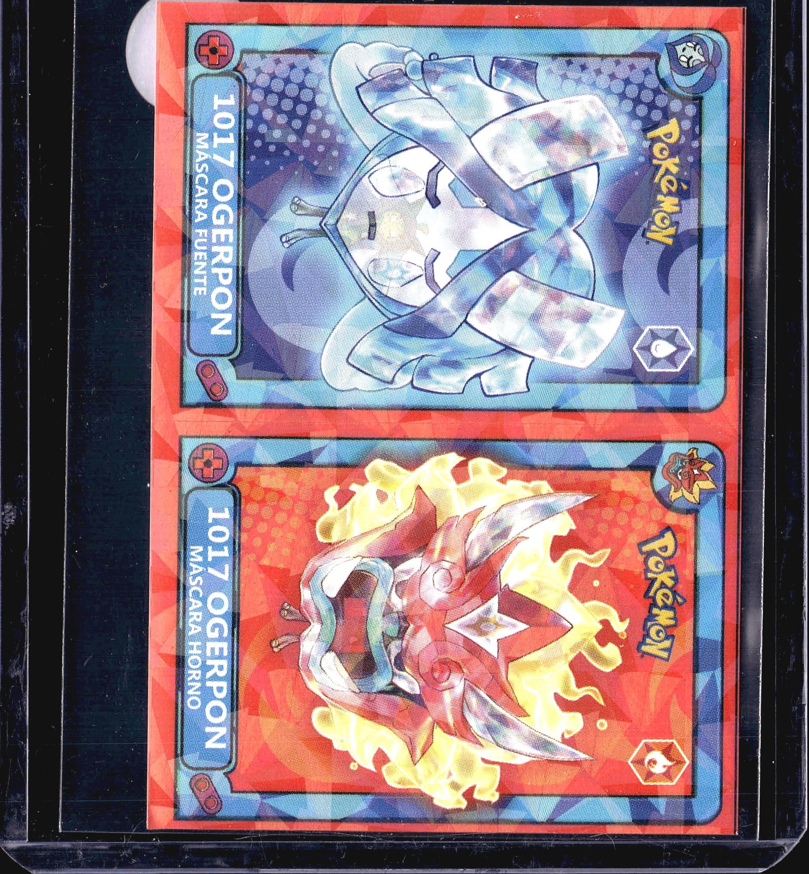 2-Card Lot Modern Pokemon Holo Trading Cards TCG: This lot contains two modern Pokemon trading cards with holographic foil finishes. Both cards feature vibrant artwork and display the characteristic iridescent holo patterns visible on the card faces.