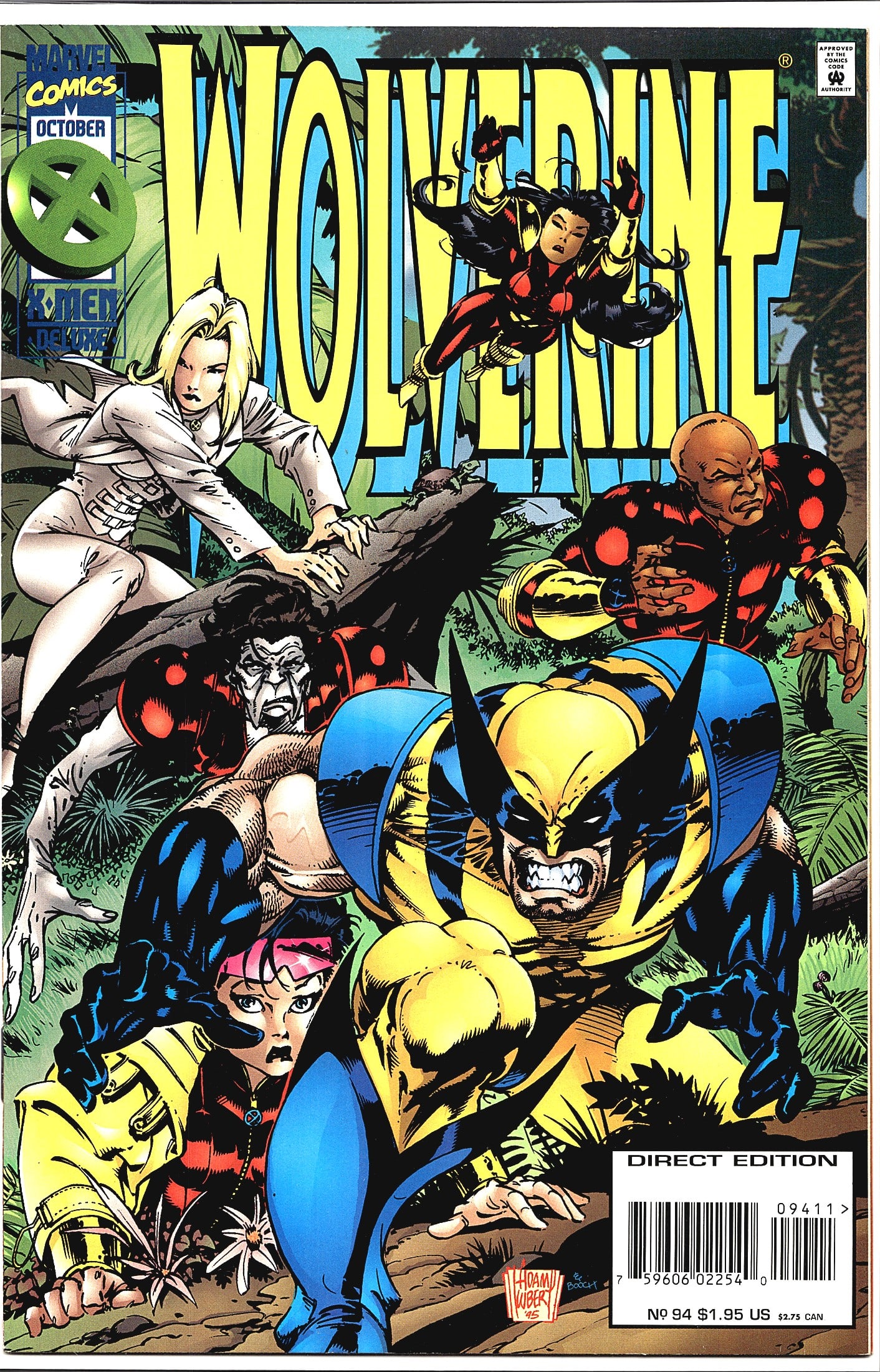 Wolverine #94 Marvel Comics October 1995 X-Men De: Wolverine #94 published by Marvel Comics, dated October 1995, part of the X-Men Deluxe line. This is the Direct Edition, as noted on the cover. The cover art by Liam Sharp and Dock features Wolverine