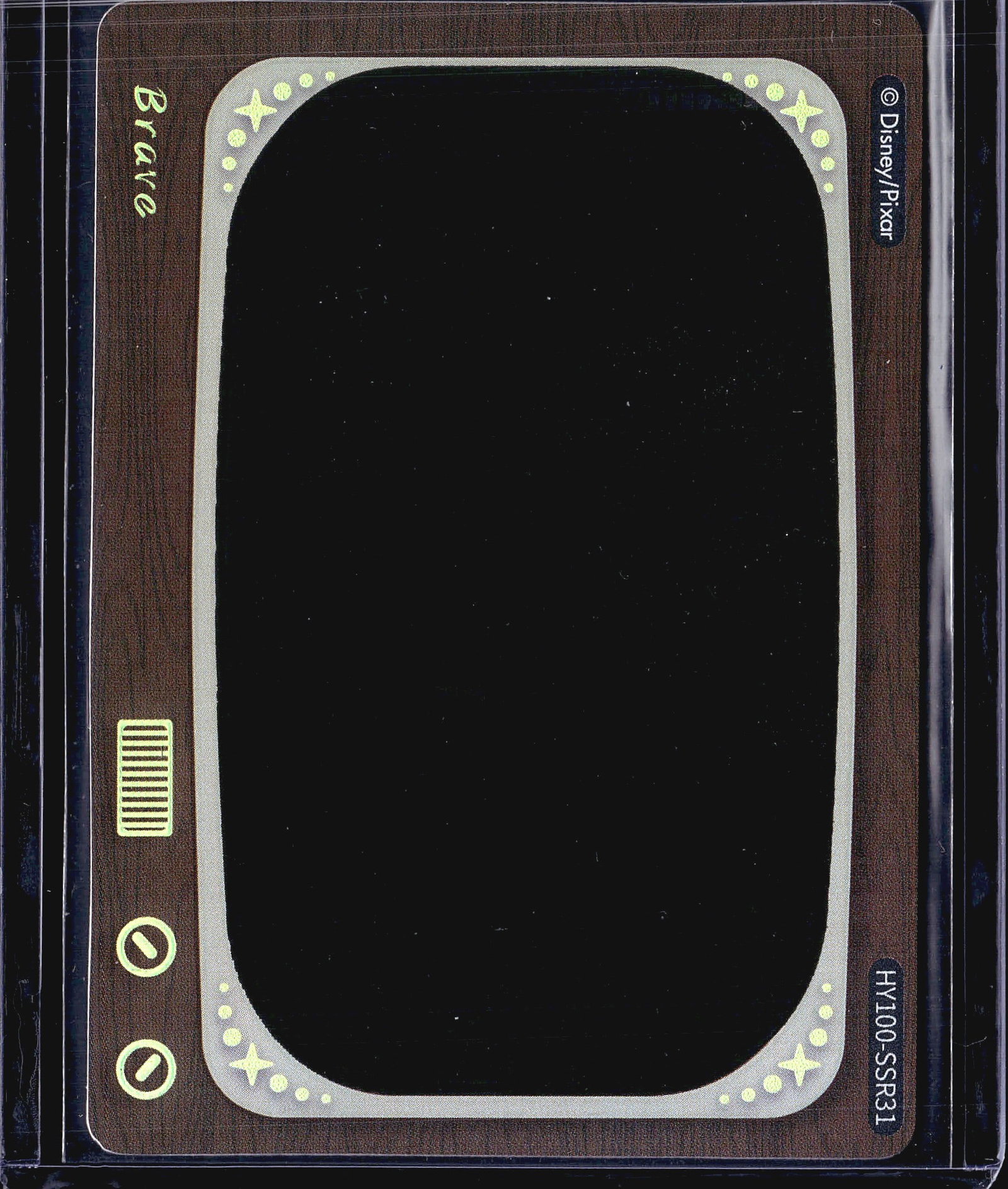 Card Fun Disney 100 Heat Activated Movie Scenes H: This is a Disney 100 Heat Activated Movie Scenes card produced by Card Fun, featuring the Brave property. The card number is HY100-SSR31, indicating a Super Secret Rare (SSR) tier within the set. The 