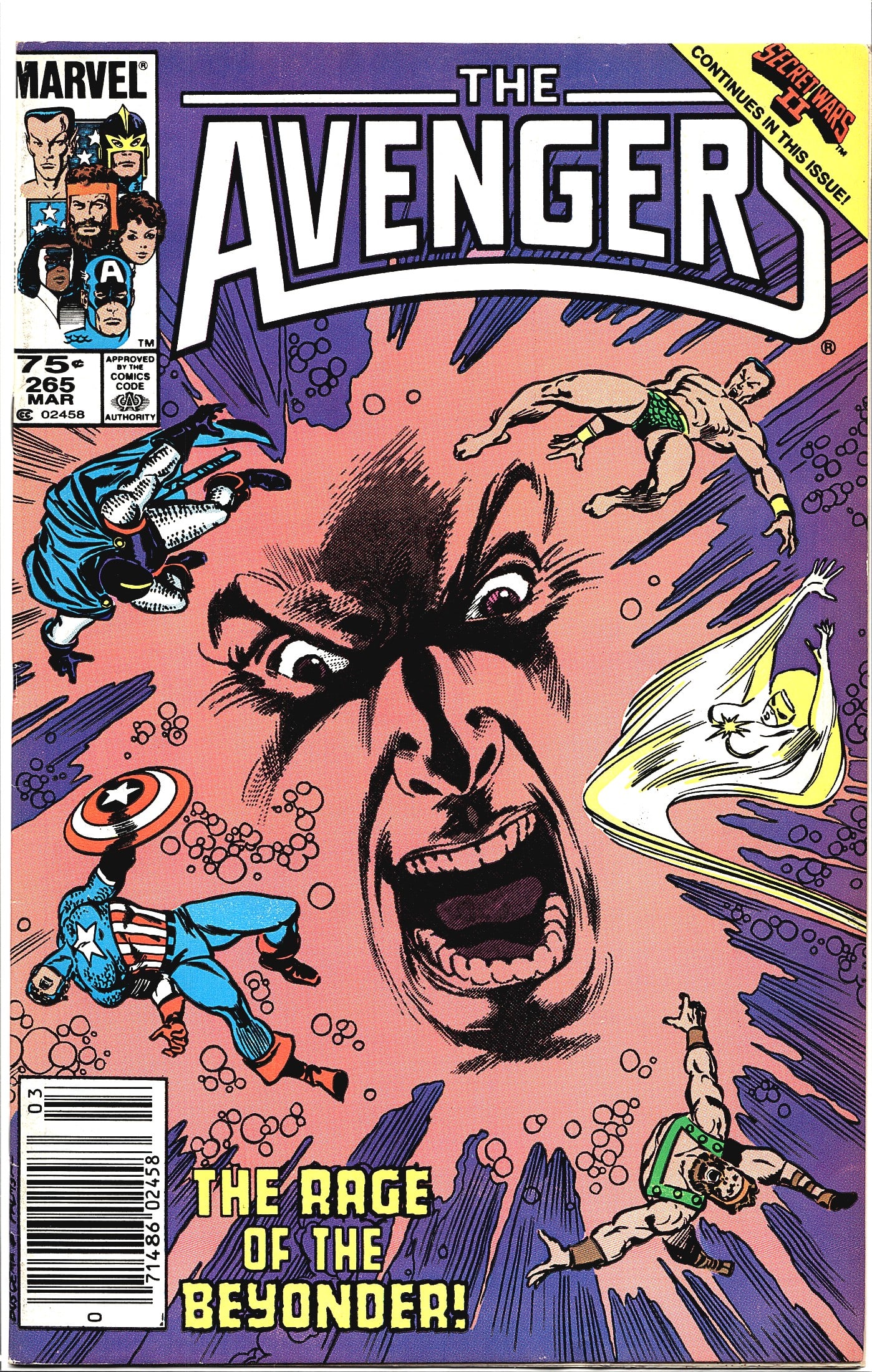 The Avengers #265 Marvel Comics 1986 Secret Wars (1 of 1)