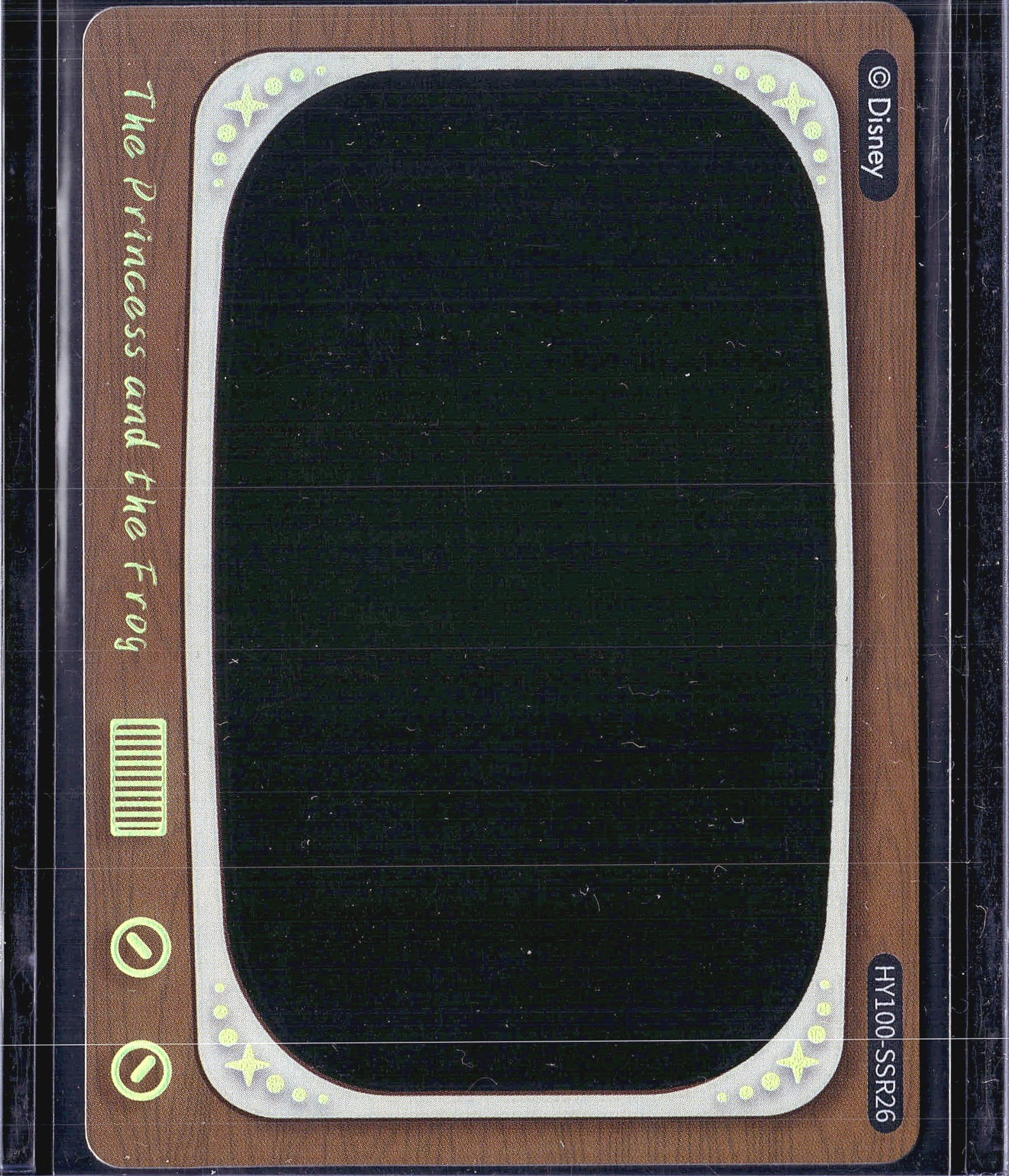 Disney 100 Card Fun Heat Activated Movie Scene SS: This is a Disney 100 Heat Activated Movie Scenes card produced by Card Fun, featuring The Princess and the Frog theme. The card number is HY100-SSR26, visible on the lower right of the card back. The 