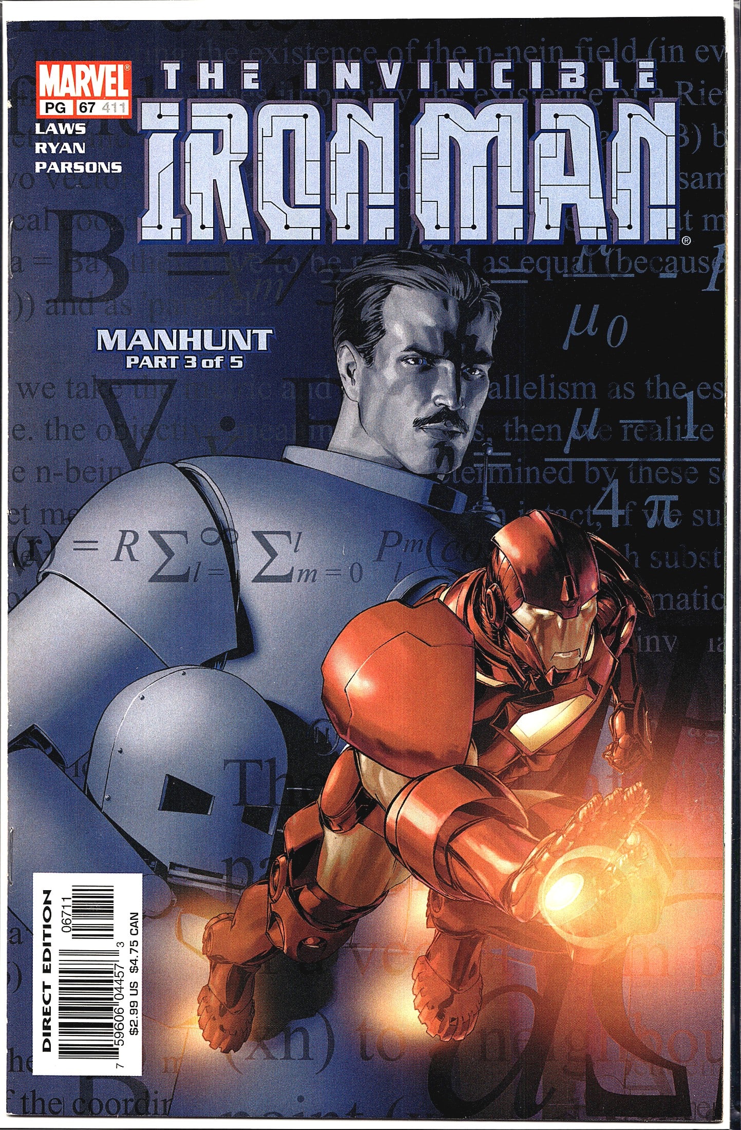 2003 Marvel The Invincible Iron Man #67 Comic Car (1 of 1)