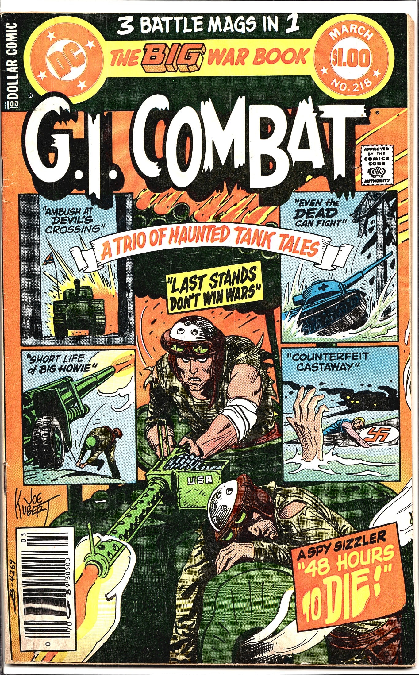 G.I. Combat #218 DC Comics 1980 Comic Book (1 of 1)