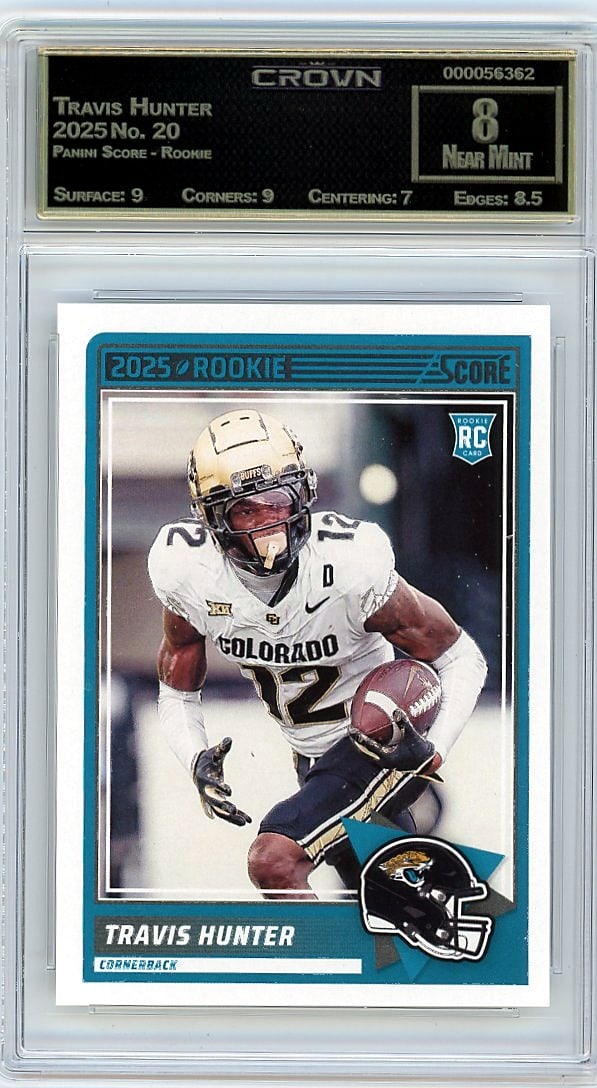 Travis Hunter 2025 Panini Score Rookie #20 Crown (1 of 1)