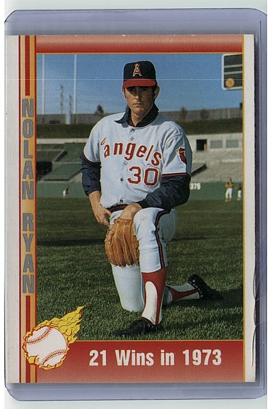 1991 Pacific Texas Express Nolan Ryan #28 Basebal: This is a 1991 Pacific Texas Express Nolan Ryan #28 baseball card in raw, ungraded condition. The card features the Hall of Fame pitcher Nolan Ryan in his Texas Rangers uniform. This card is from Ryan