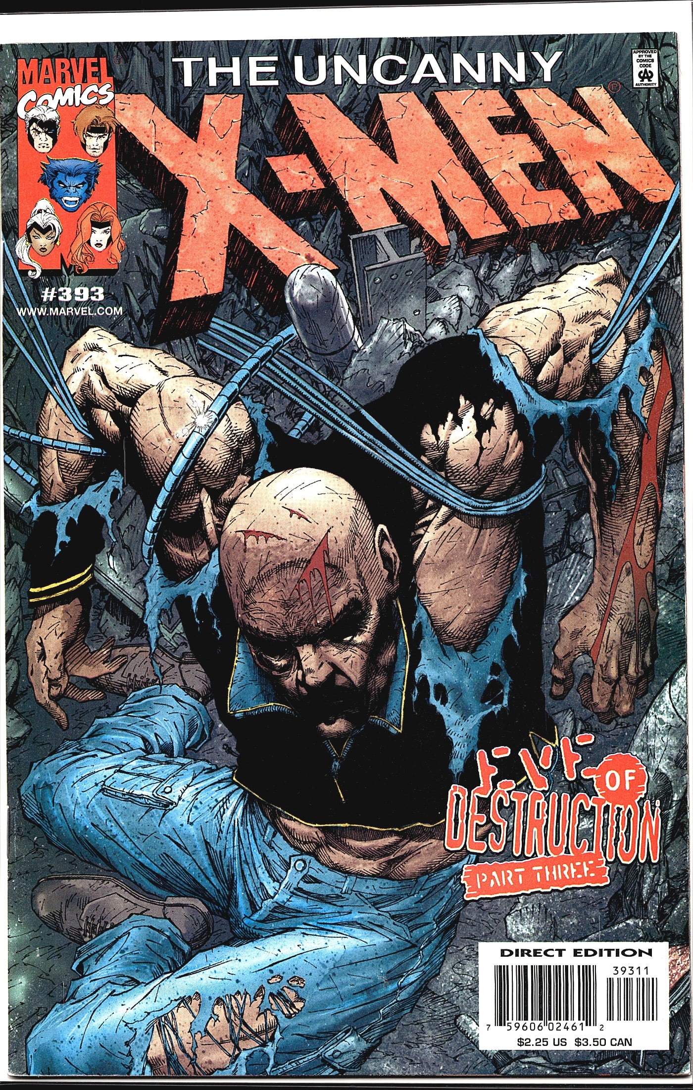 The Uncanny X-Men #393 2001 Marvel Comics Comic (1 of 1)
