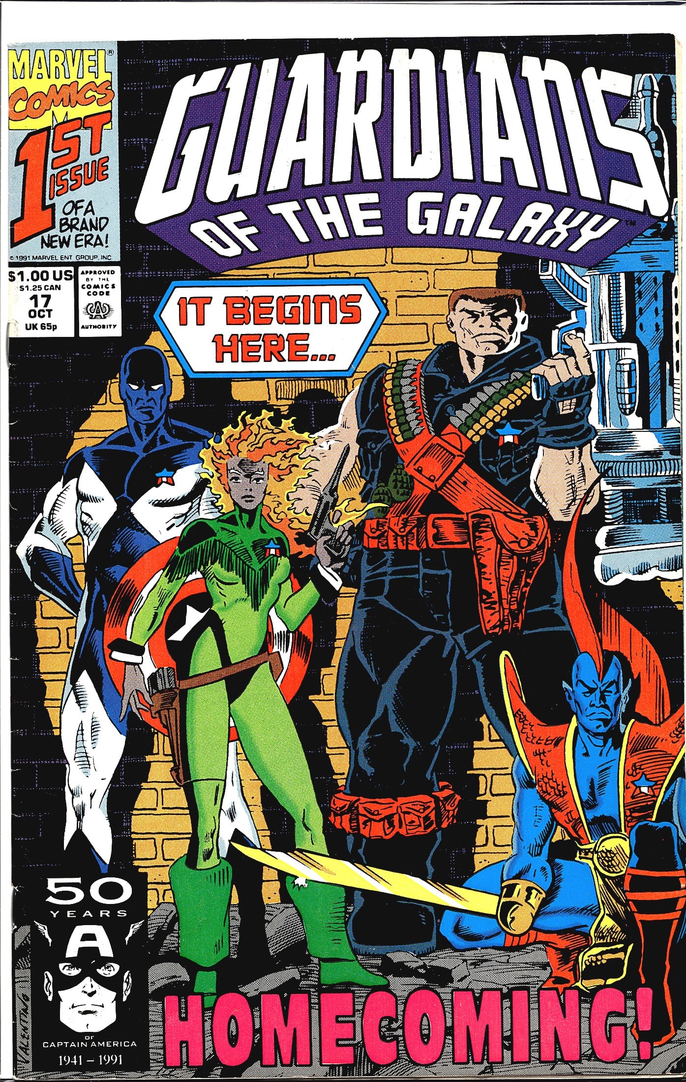 1991 Marvel Comics Guardians of the Galaxy #1 (1 of 1)