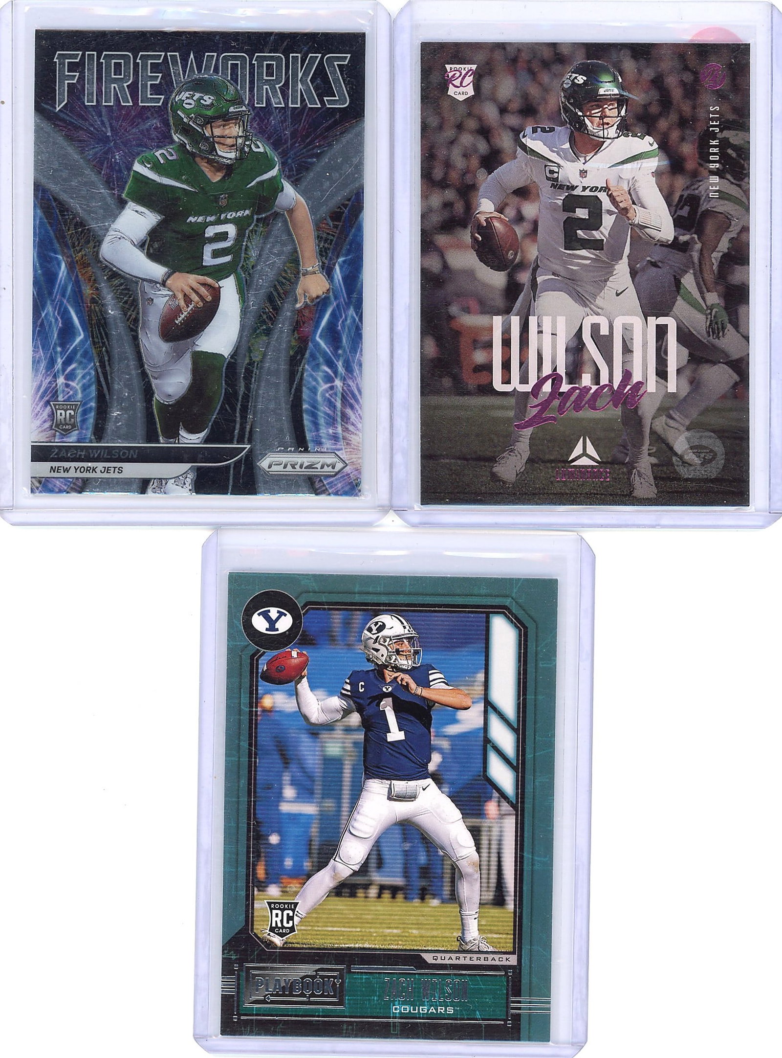 2021 Panini Chronicles Luminance Zach Wilson (1 of 2)