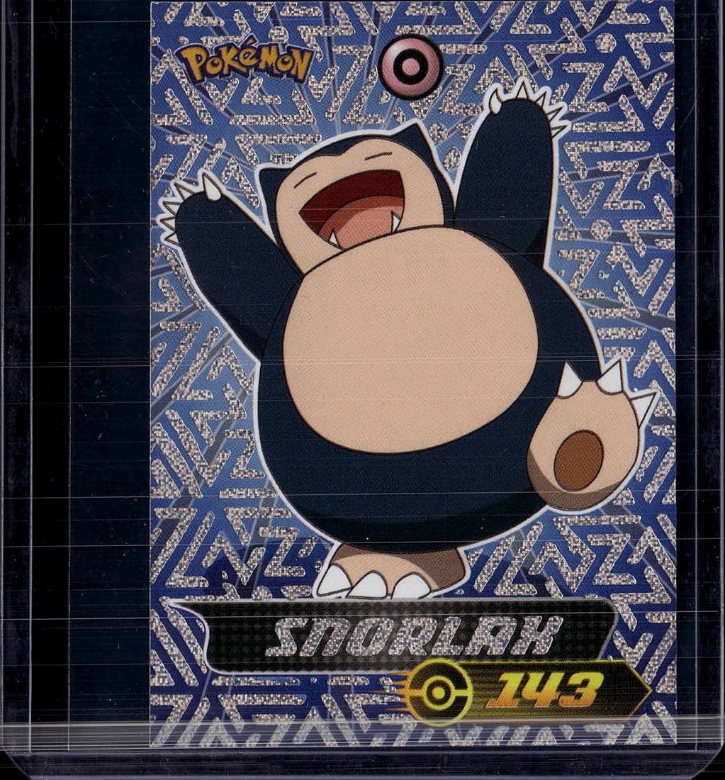 2023 Pokemon Scarlet Violet 151 Snorlax 143/165: Snorlax #143/165 is an Uncommon card from the Scarlet & Violet: 151 expansion (2023), illustrated by HYOGONOSUKE. The card number intentionally matches Snorlax's National Pokedex number (#143). It