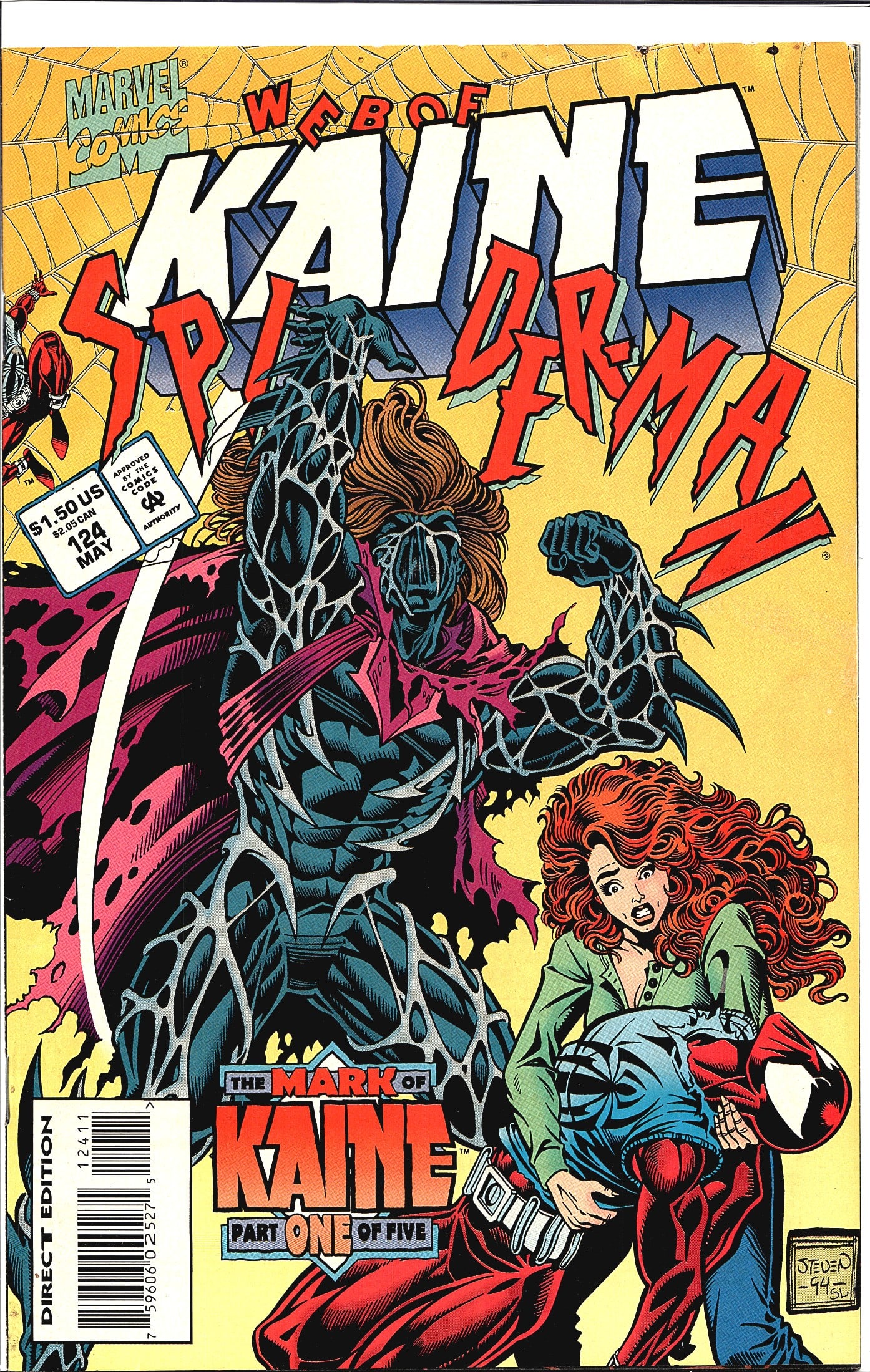 1995 Marvel Web of Spider-Man #124 Kaine Scarlet (1 of 1)