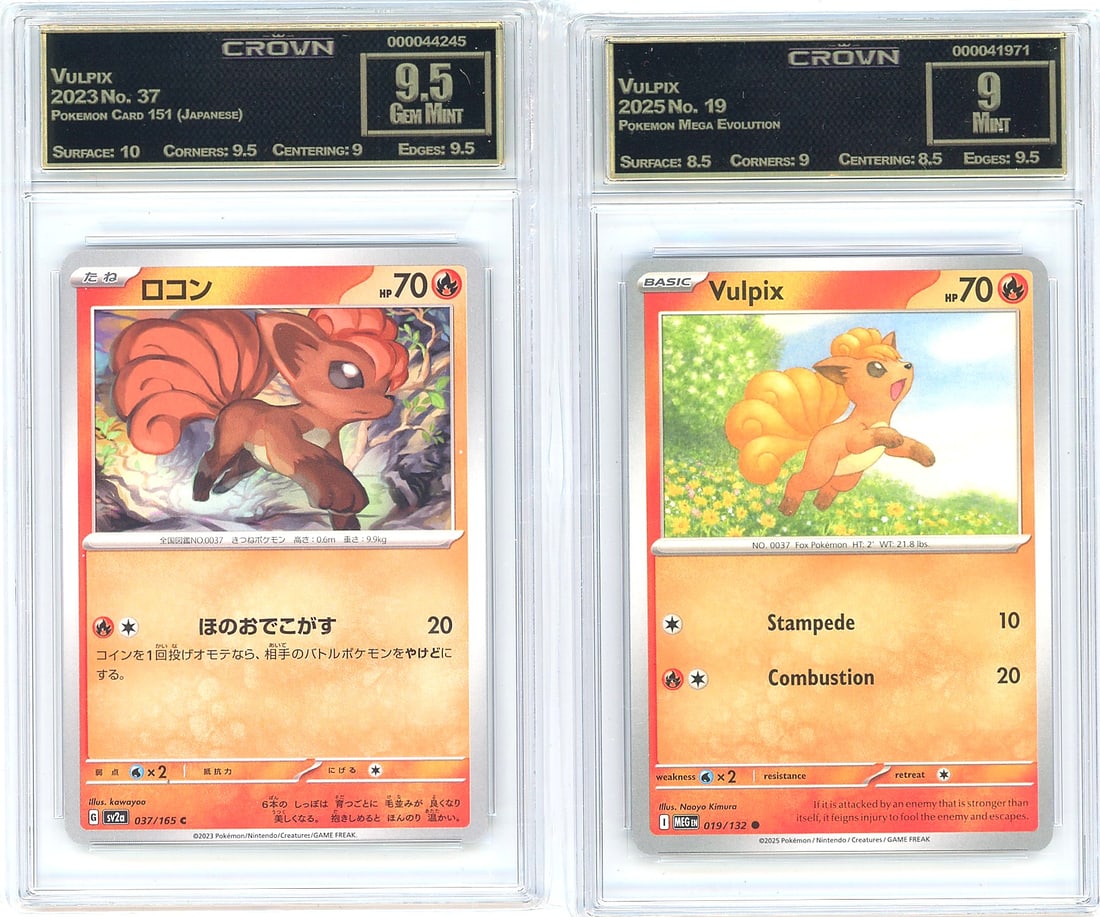 Vulpix Pokemon 151 Japanese & Mega Evo Crown (1 of 1)