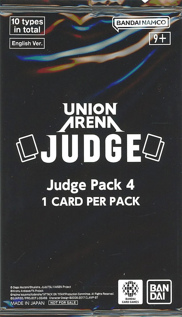 Union Arena Judge Pack 4 Bandai Namco 1 Card (1 of 1)