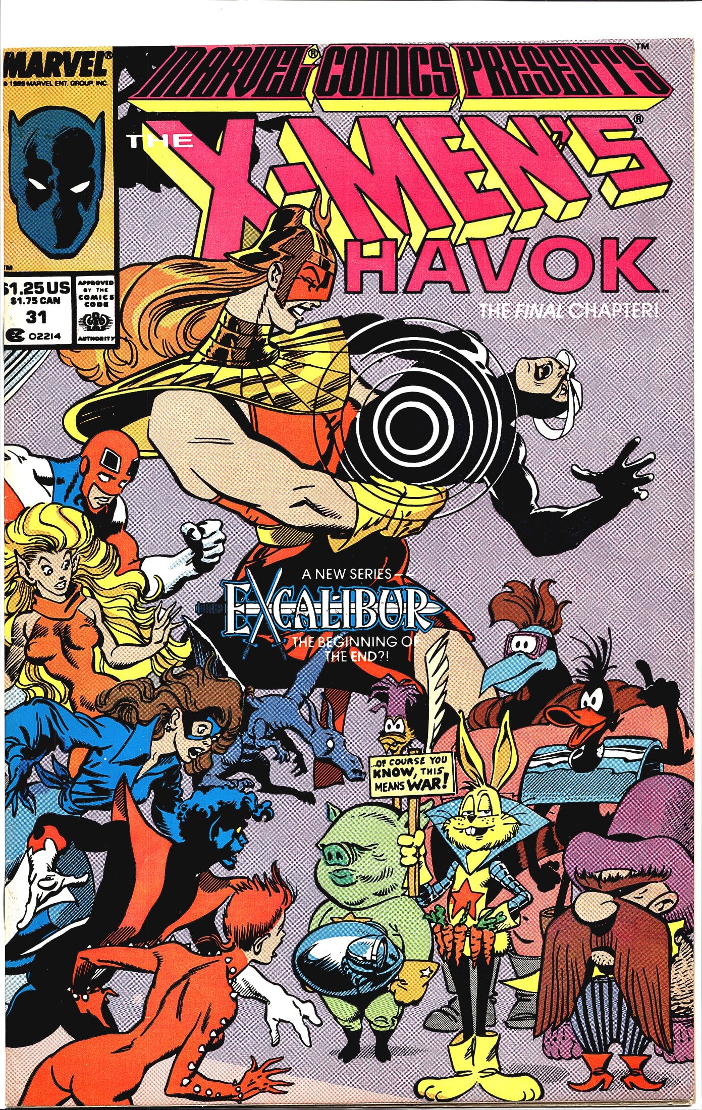 1989 Marvel Comics Presents #31 X-Men's Havok: Marvel Comics Presents #31 (1989), featuring The X-Men's Havok in 'The Final Chapter.' This anthology issue prominently showcases Havok on the cover, depicted unleashing his plasma powers alongside