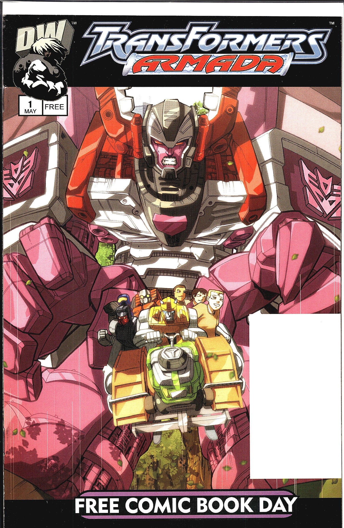 2003 Dreamwave Transformers Armada Free Comic