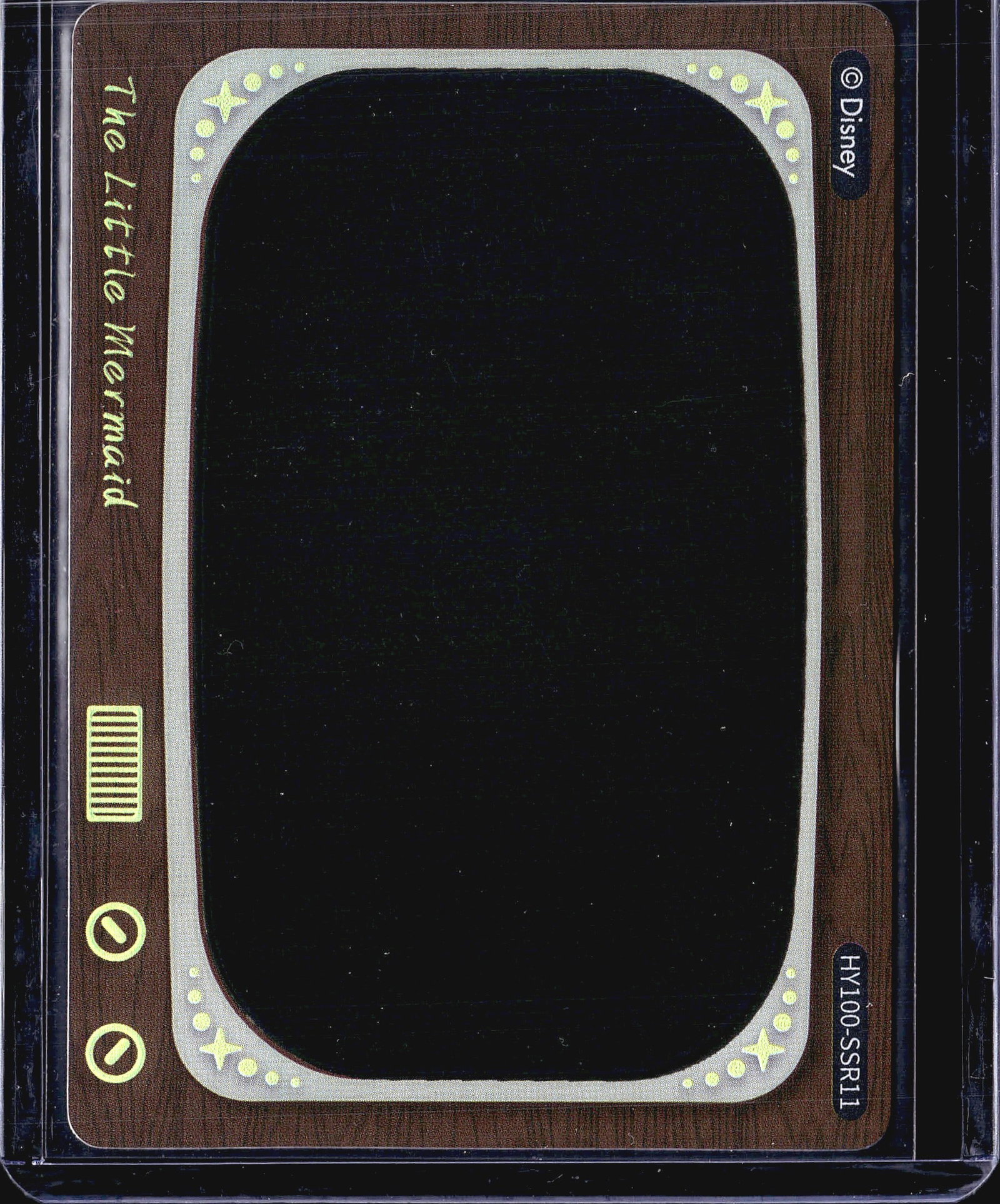 2024 Cardfun Disney 100 Heat Reveal HY100-SSR11: This is a Disney 100 Heat Activated Movie Scenes card produced by Card Fun, featuring The Little Mermaid branding. The card number is HY100-SSR11, visible in the bottom right corner. The front
