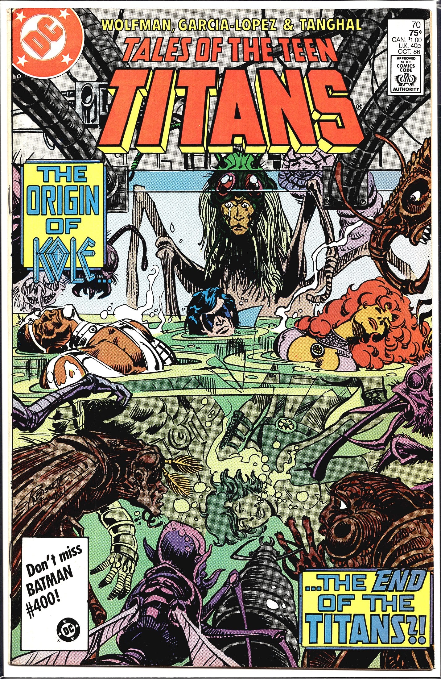 Tales of the Teen Titans #70 DC Comics Oct 1986 (1 of 1)