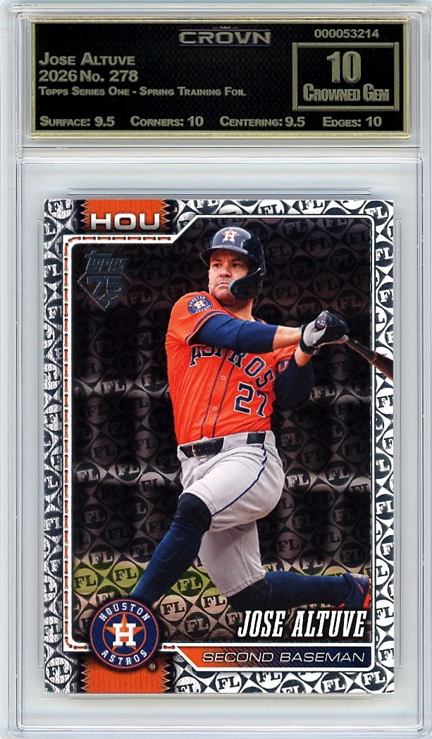 2026 Jose Altuve Topps Series One - Spring (1 of 1)