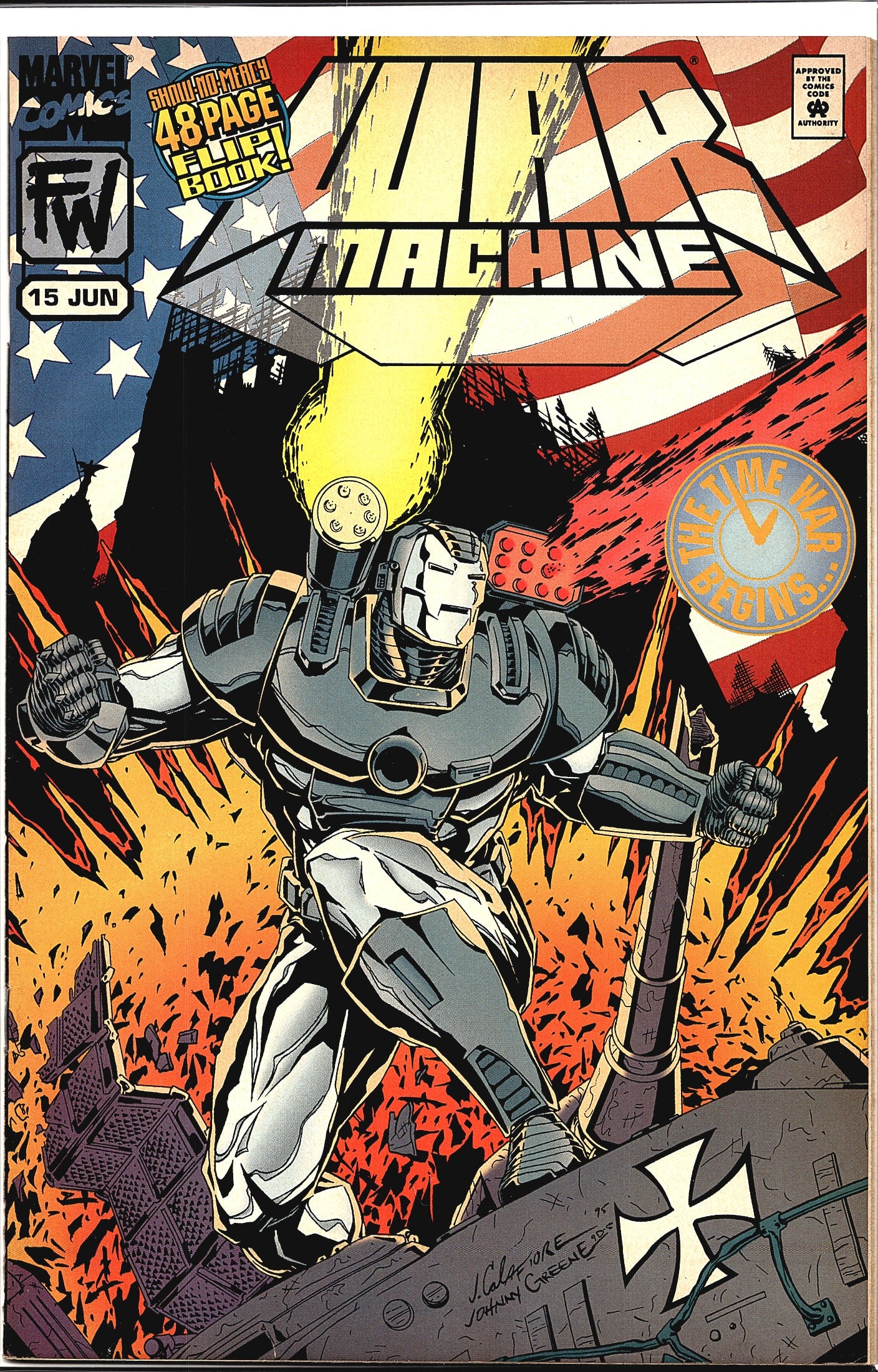 1995 Marvel Comics War Machine #15 Comic Book (1 of 1)
