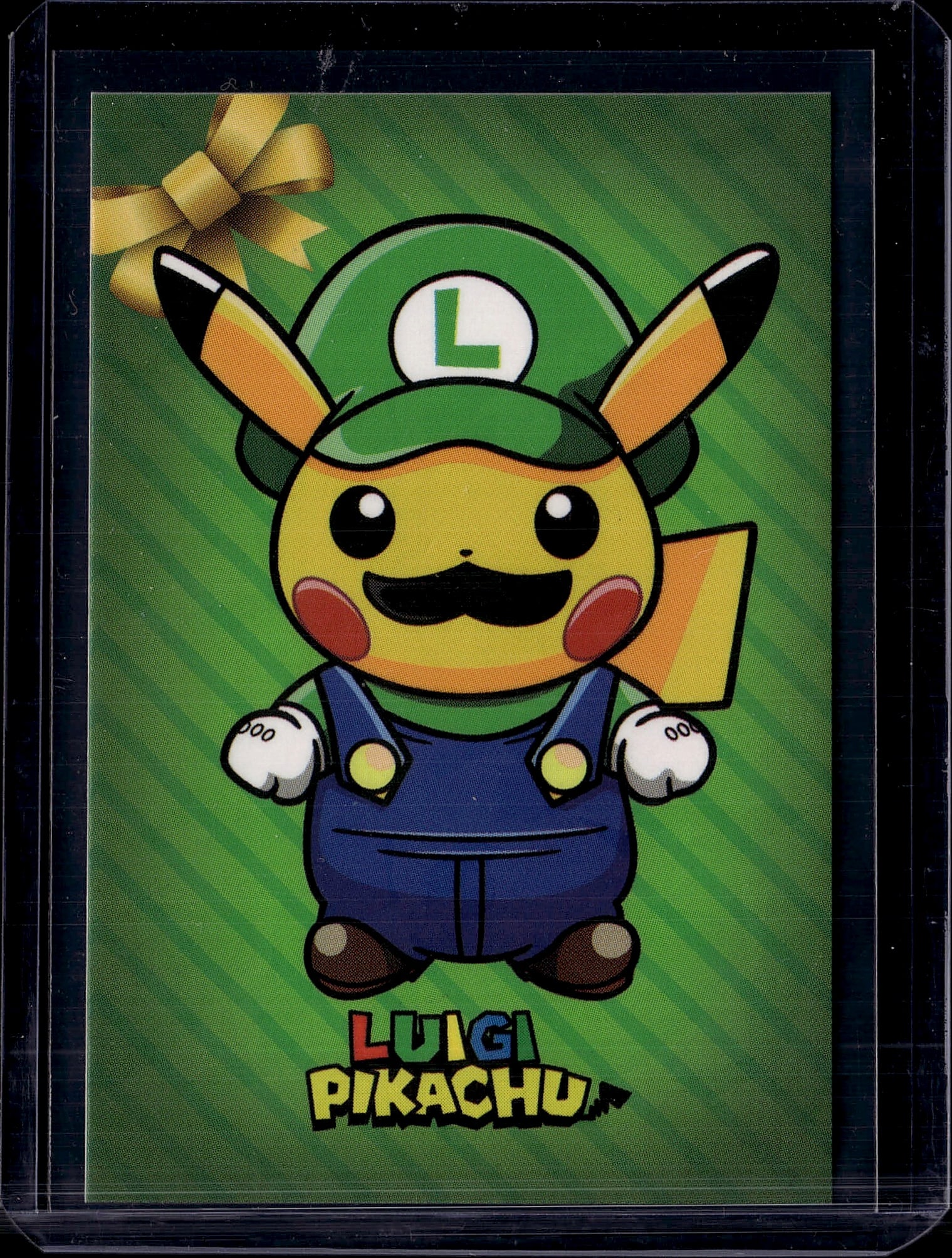 2016 Pokemon Japanese XY-P Promo Luigi Pikachu (1 of 1)