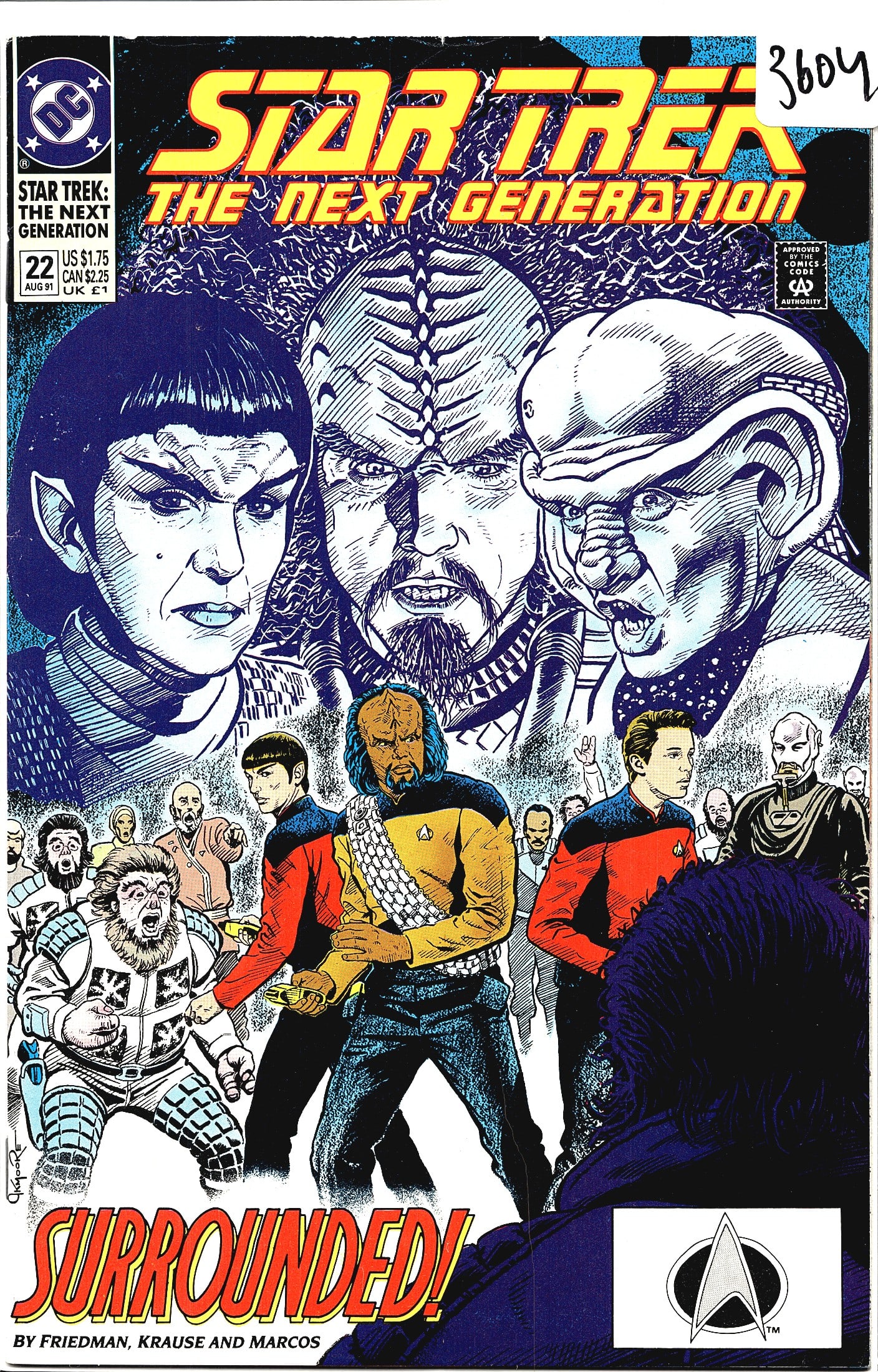 1991 DC Comics Star Trek The Next Generation #22 (1 of 1)