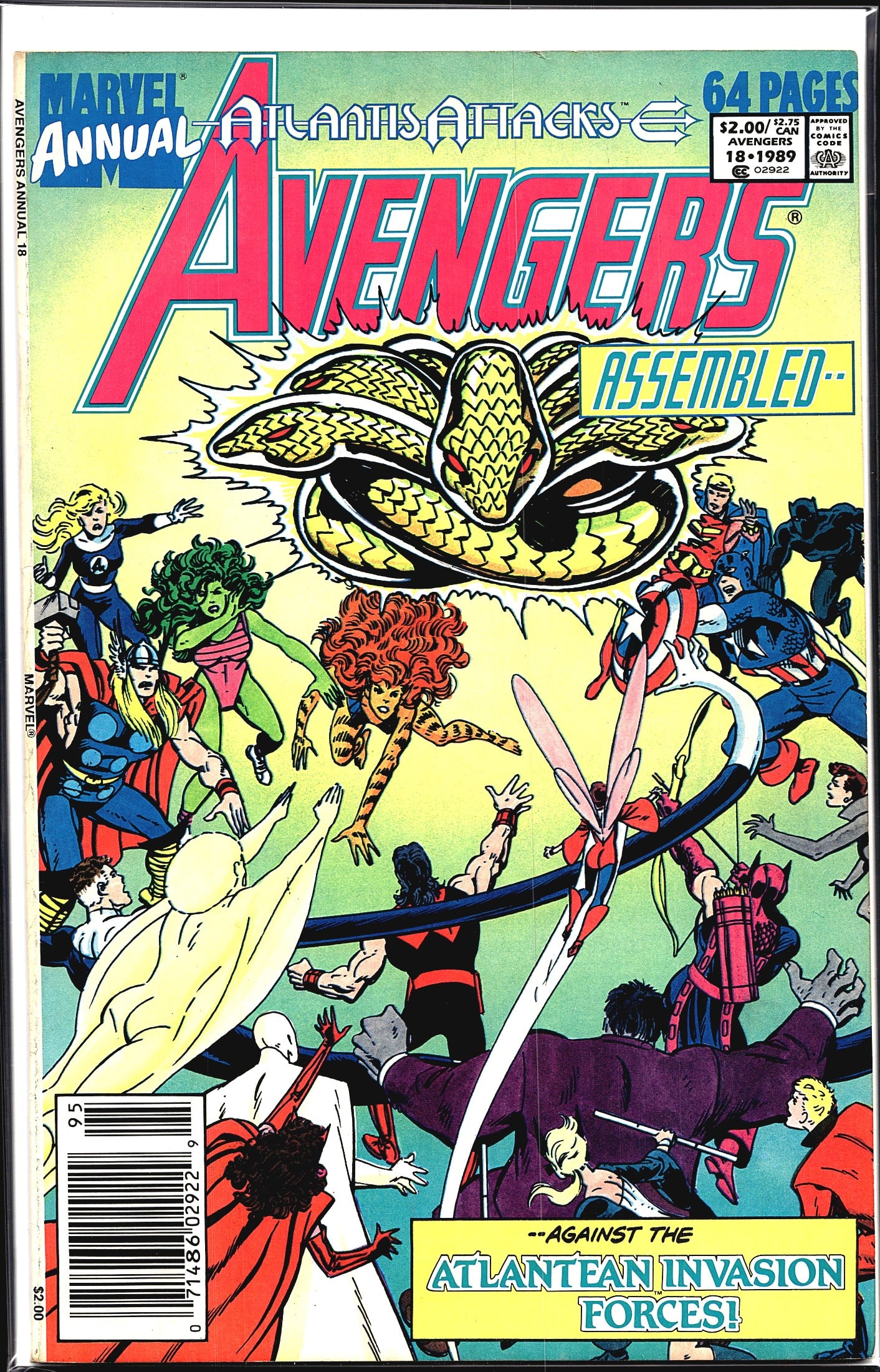 1989 Marvel Avengers Annual #18 Atlantis Attacks (1 of 1)
