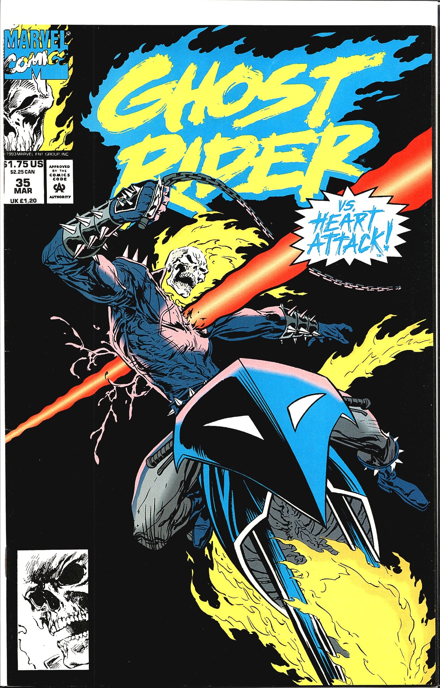 1993 Marvel Comics Ghost Rider #35 Comic Book (1 of 1)