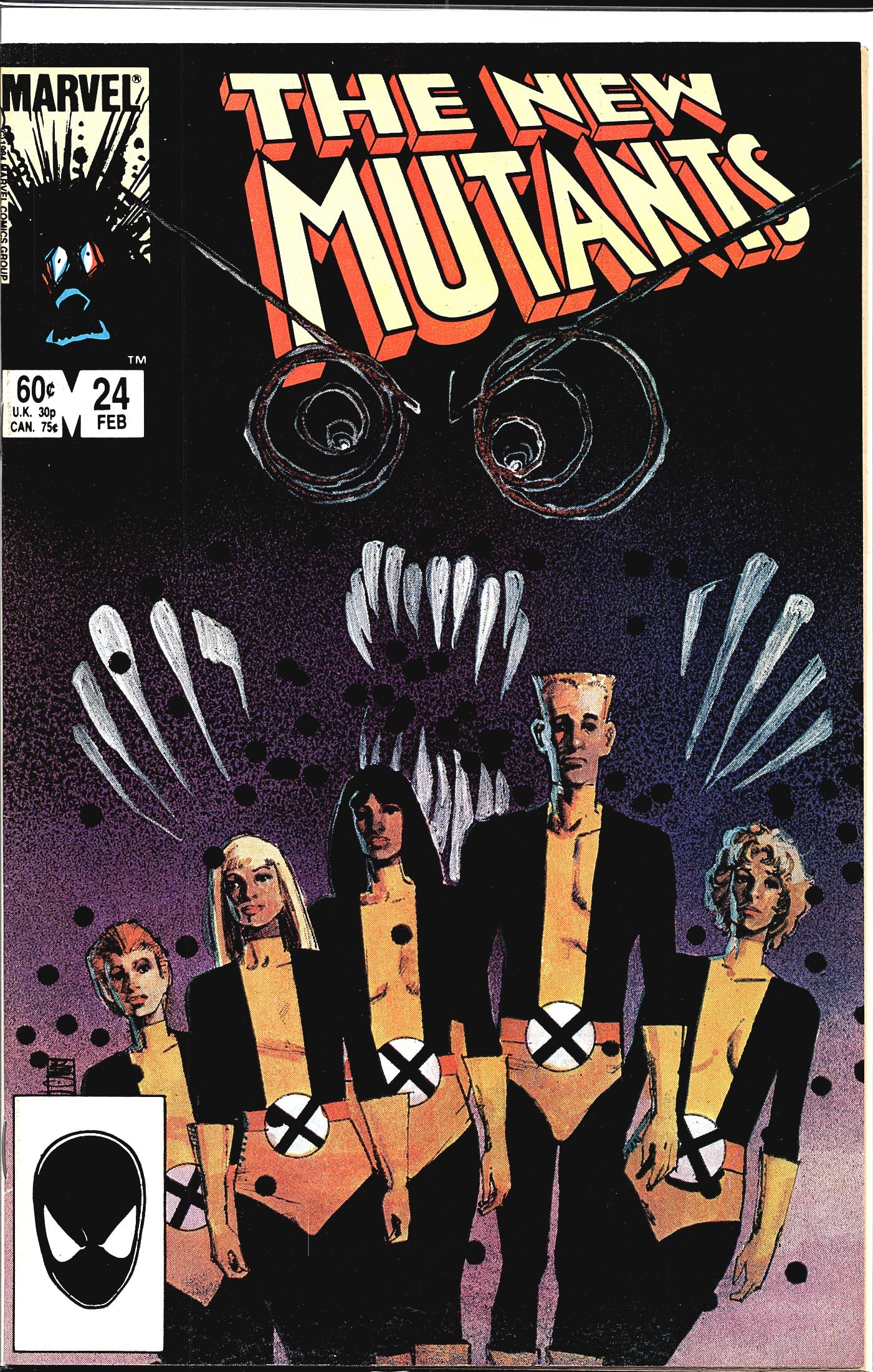The New Mutants #24 Marvel Comics Feb 1985 Raw (1 of 1)