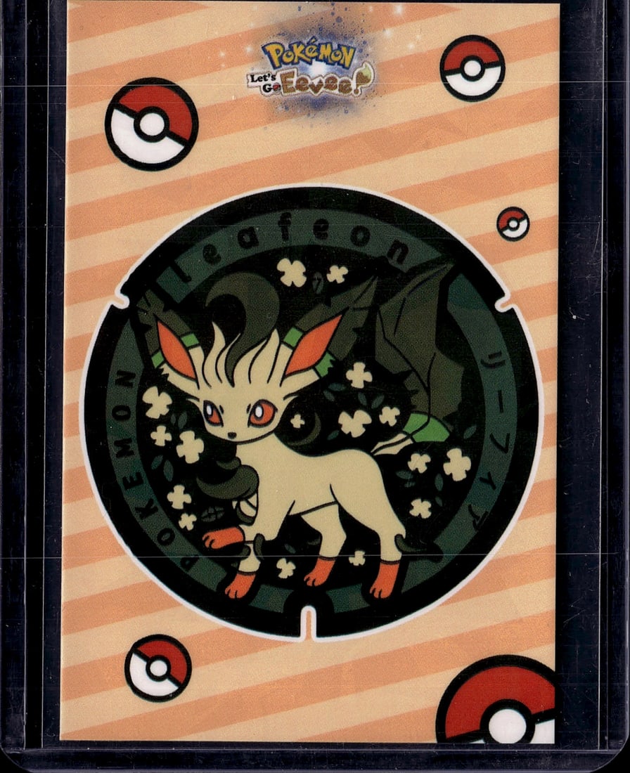 2024 Leafeon Pokemon Let's Go Eevee Unofficial: The Pokemon Let's Go Eevee Card Database is an unofficial, non-TCG fan-art card set produced in Peru, featuring Eevee and all Eeveelutions (including Leafeon) in various themed subsets with cracked