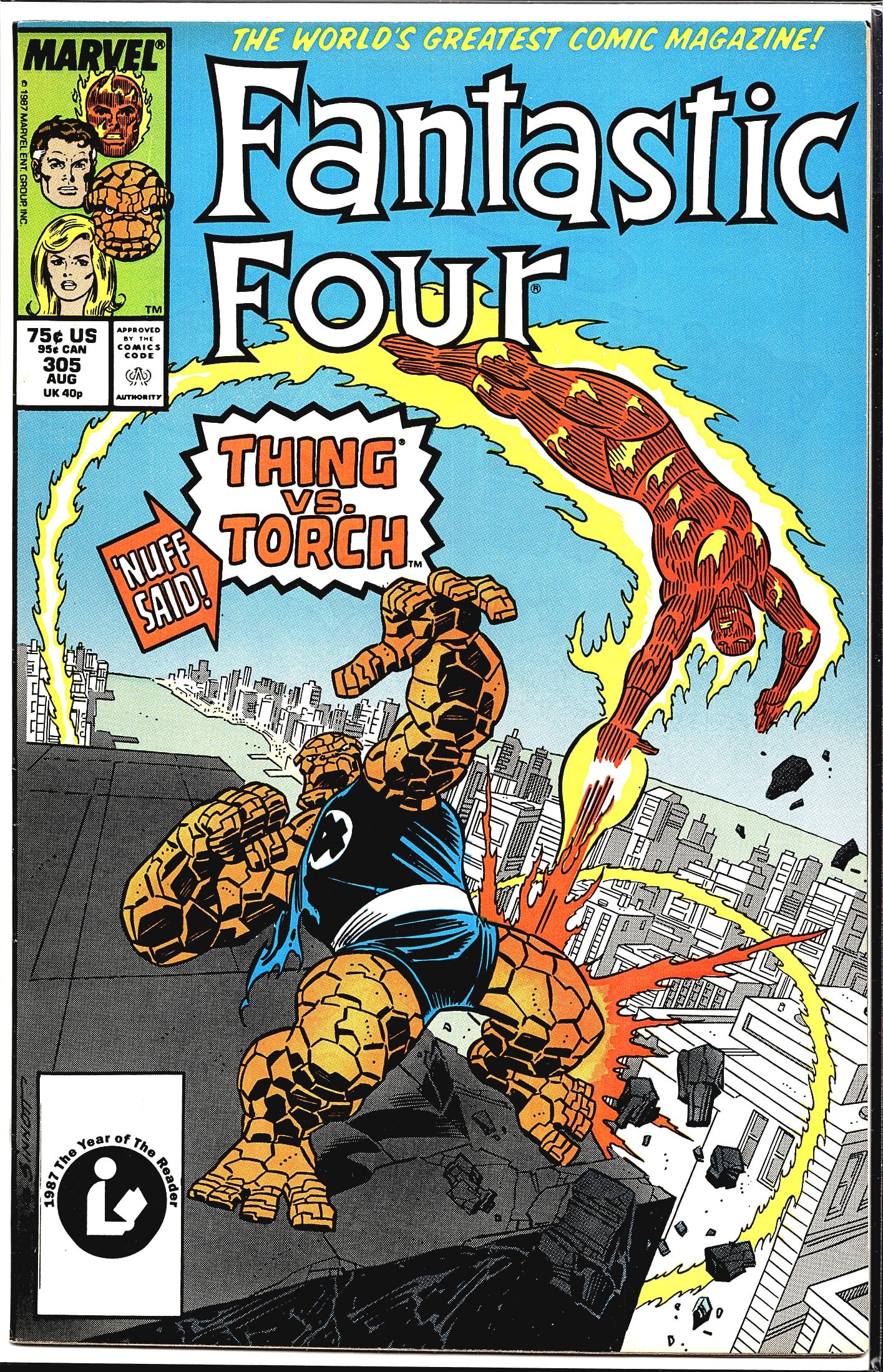 1987 Marvel Fantastic Four Comic #305 (1 of 1)