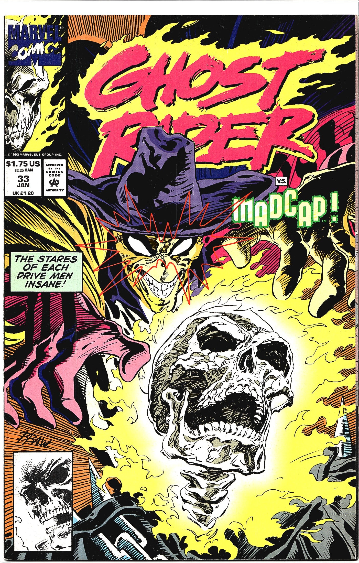 1993 Marvel Ghost Rider #33 Comic Book (1 of 1)