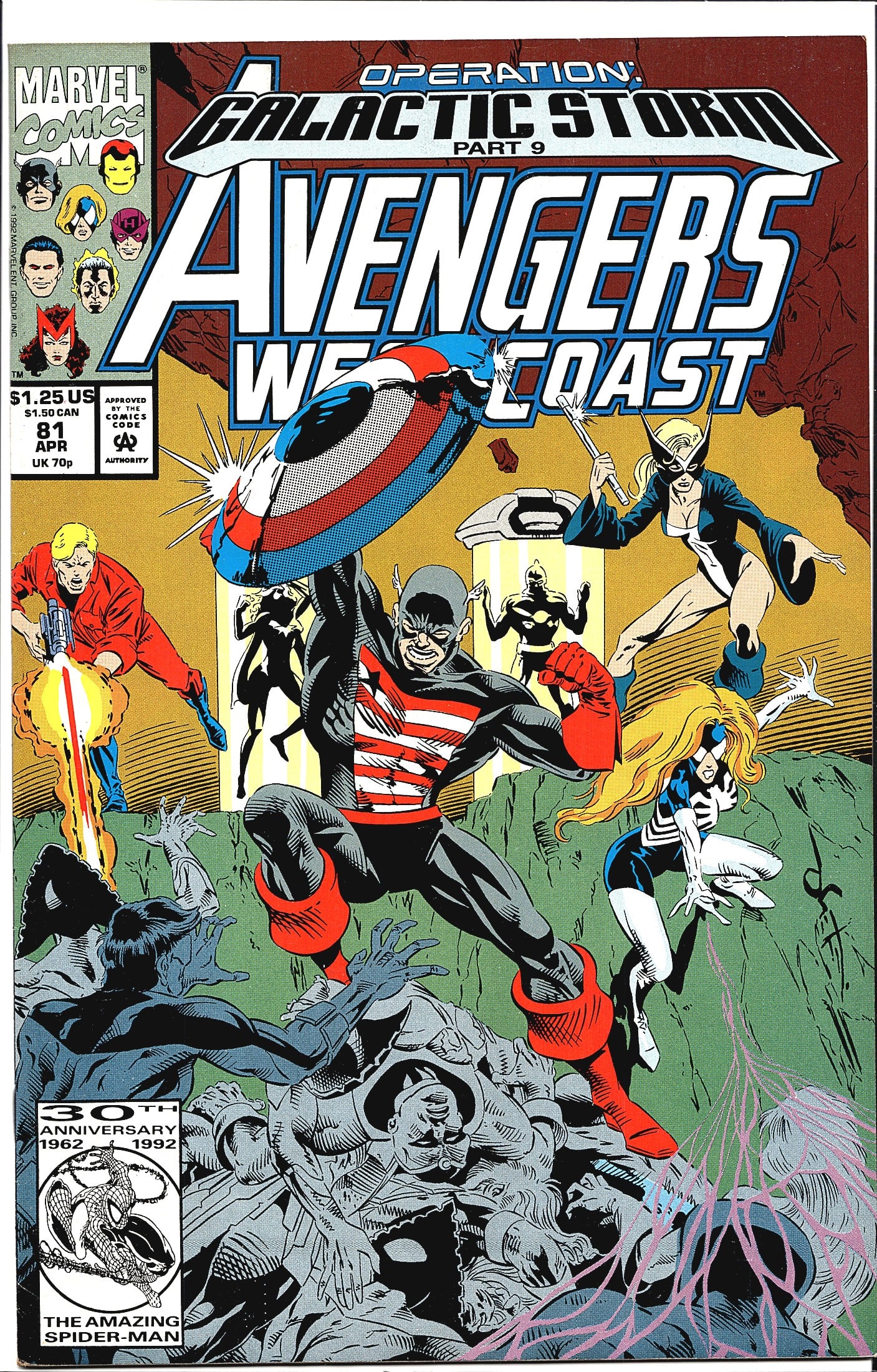 1992 Marvel Comics Avengers West Coast #81 Comic (1 of 1)