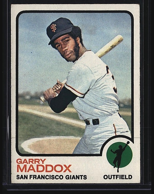 1973 Topps #322 Garry Maddox San Francisco (1 of 2)