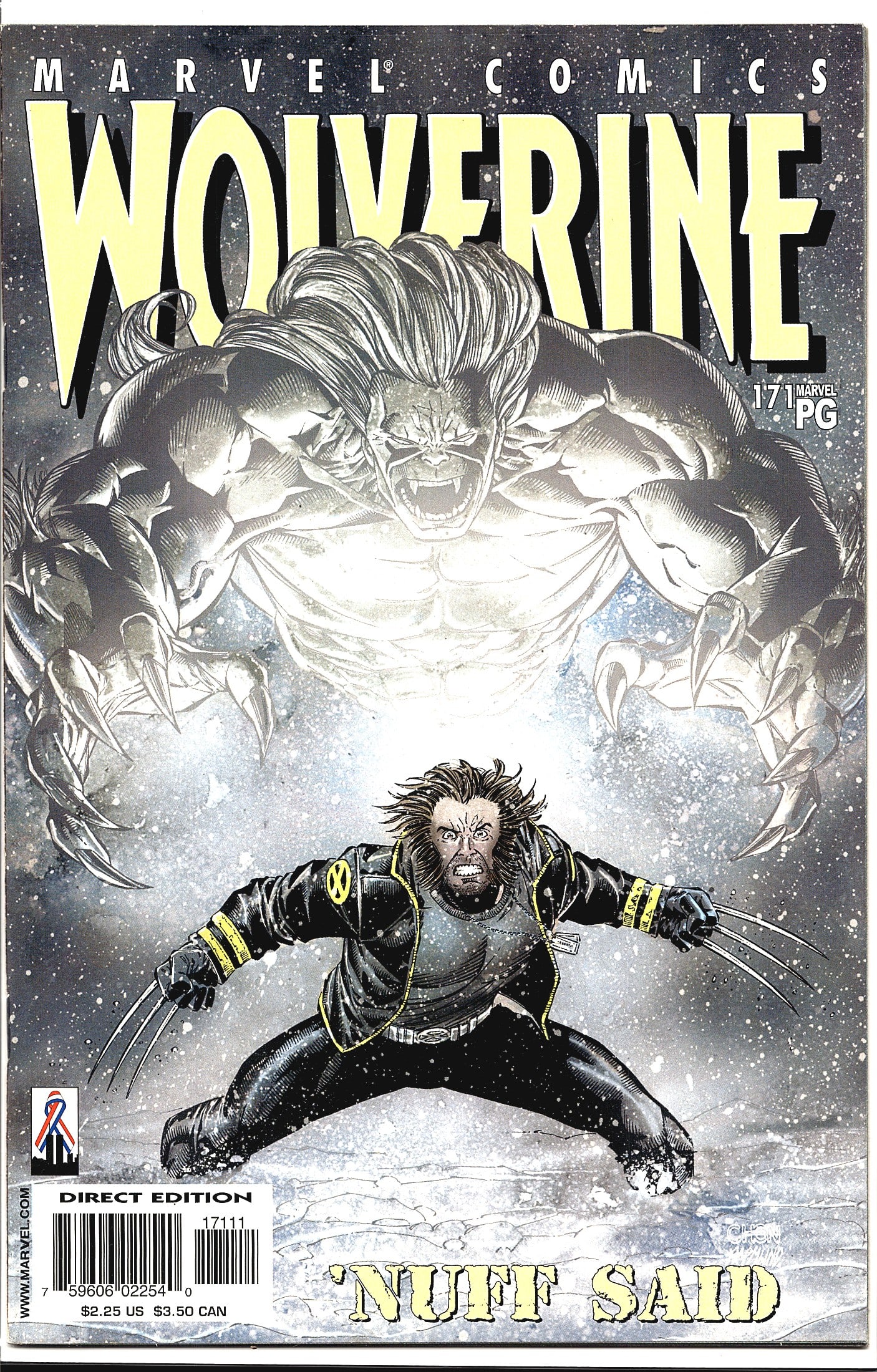 Marvel Comics Wolverine #171 'Nuff Said Direct (1 of 1)