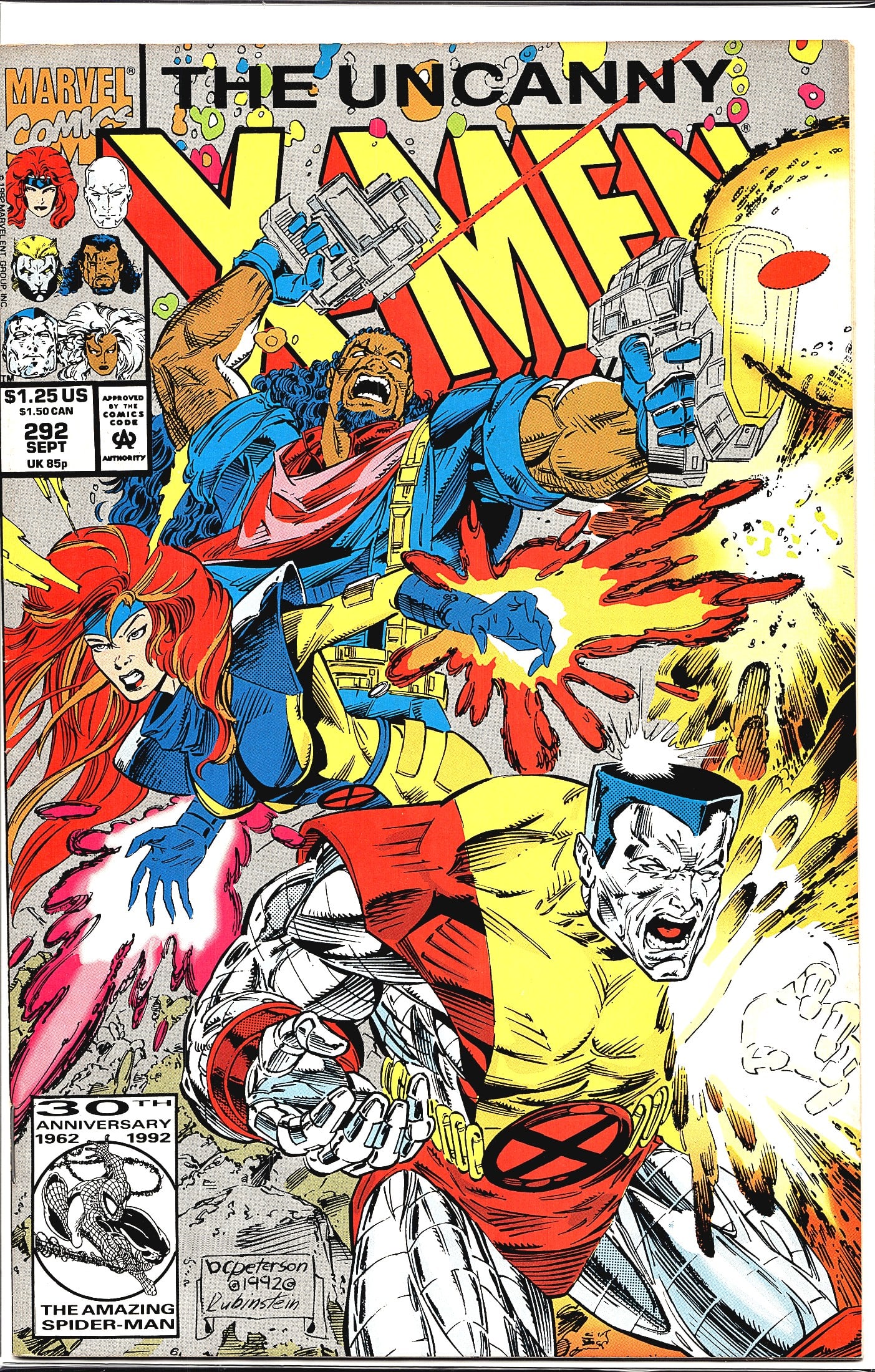 Uncanny X-Men #292 Marvel Comics Sept 1992 30th (1 of 1)